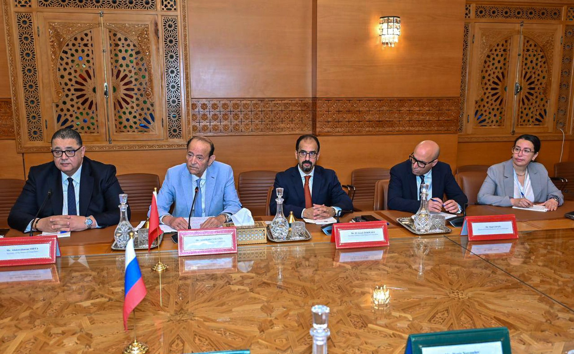 Участие делегации Совета Федерации в заседании группы по сотрудничеству Совета Федерации с Палатой советников Королевства Марокко. Встреча с первым заместителем Председателя Палаты советников Королевства Марокко Абделькадерсом Саламой