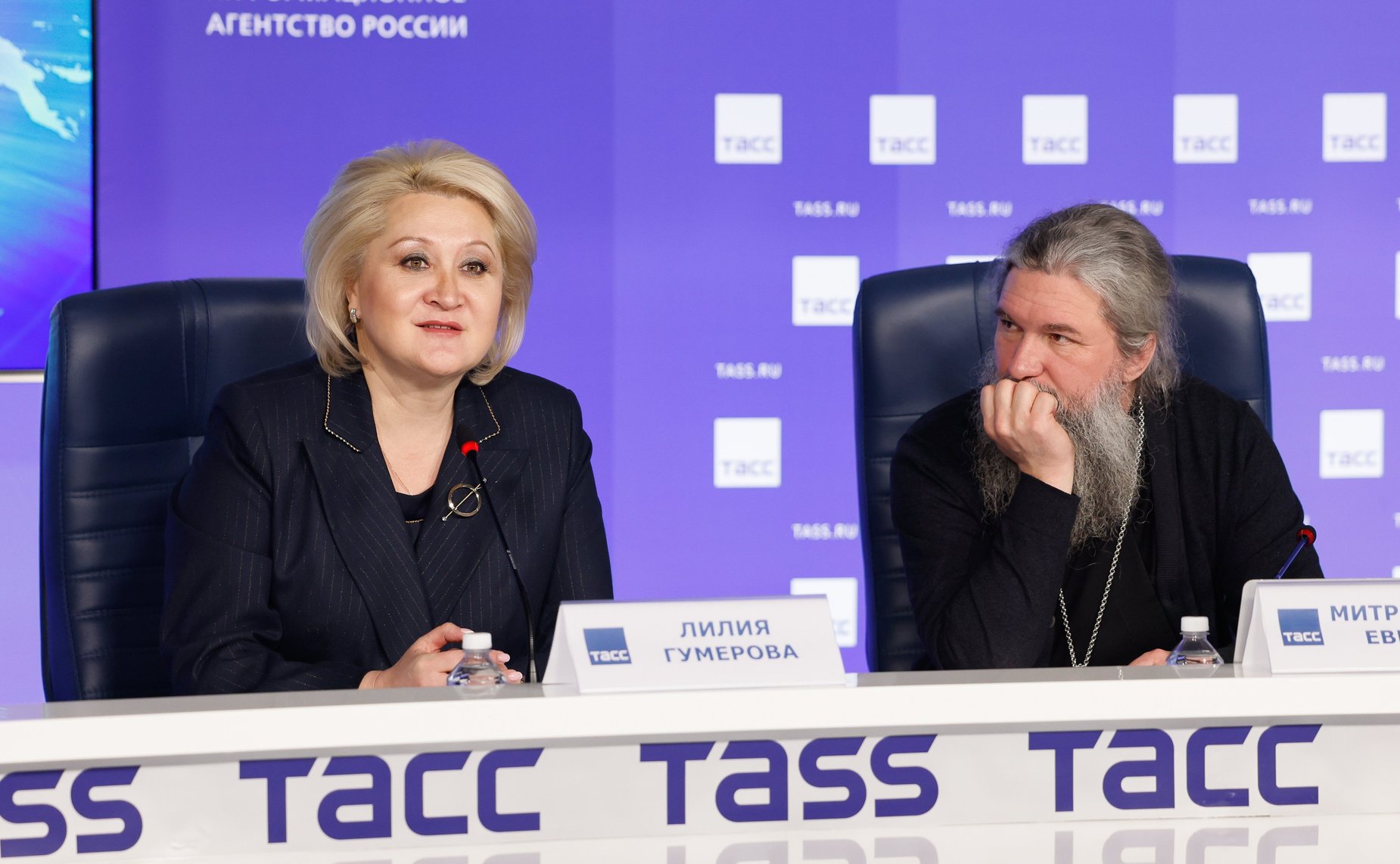 Лилия Гумерова приняла участие в пресс-конференции в Агентстве ТАСС, посвященной предстоящим XIV Рождественским парламентским встречам