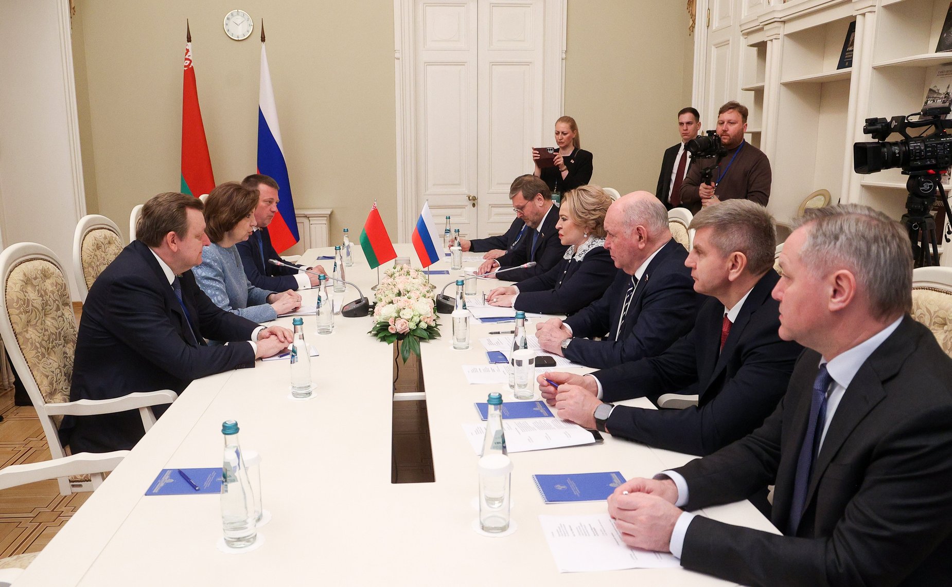 Валентина Матвиенко провела встречу с Председателем Совета Республики Национального собрания Республики Беларусь Натальей Кочановой