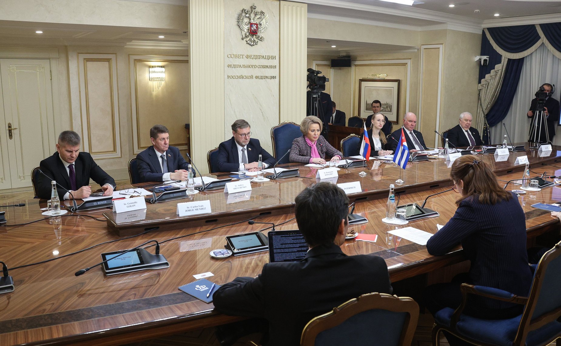 Валентина Матвиенко провела встречу с заместителем Премьер-министра Республики Куба Рикардо Кабрисасом Руисом