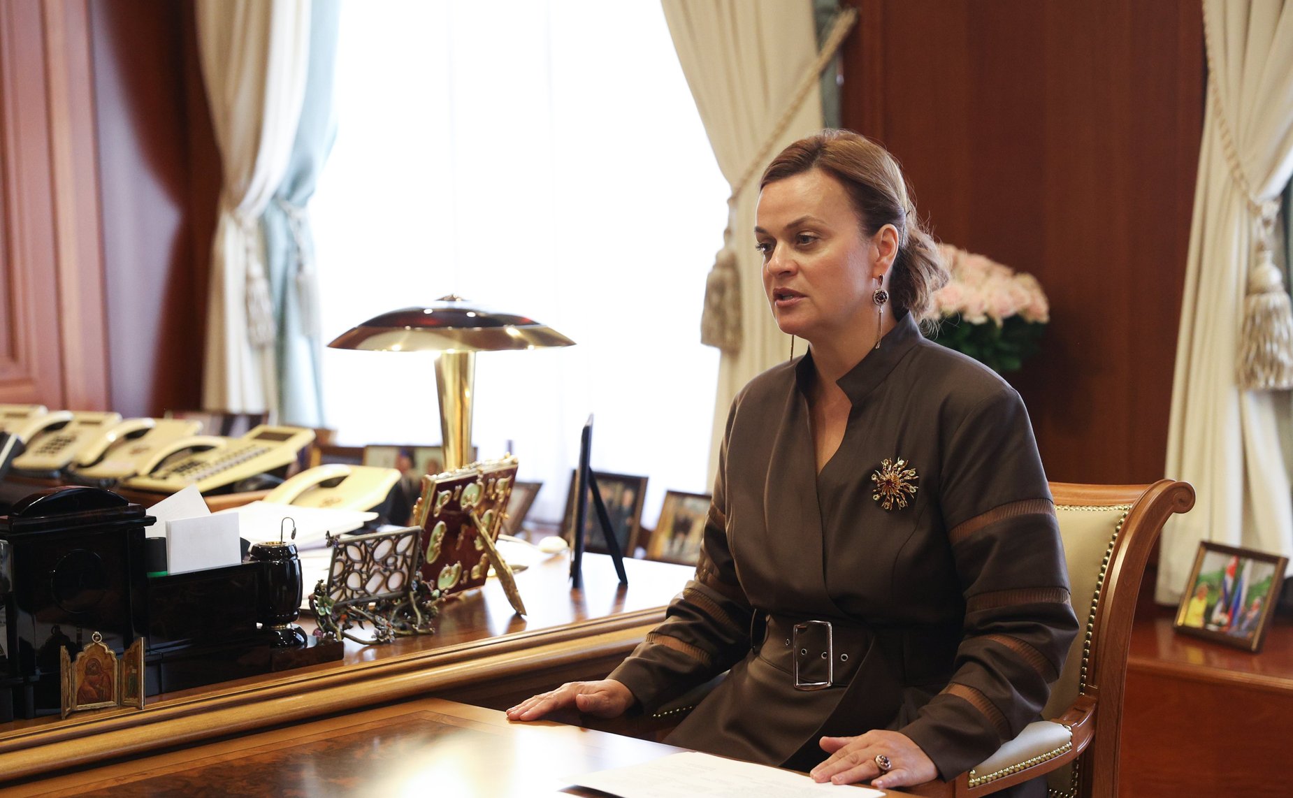 Встреча Председателя СФ Валентины Матвиенко с руководителем Государственного фонда поддержки участников специальной военной операции «Защитники Отечества» Анной Цивилевой