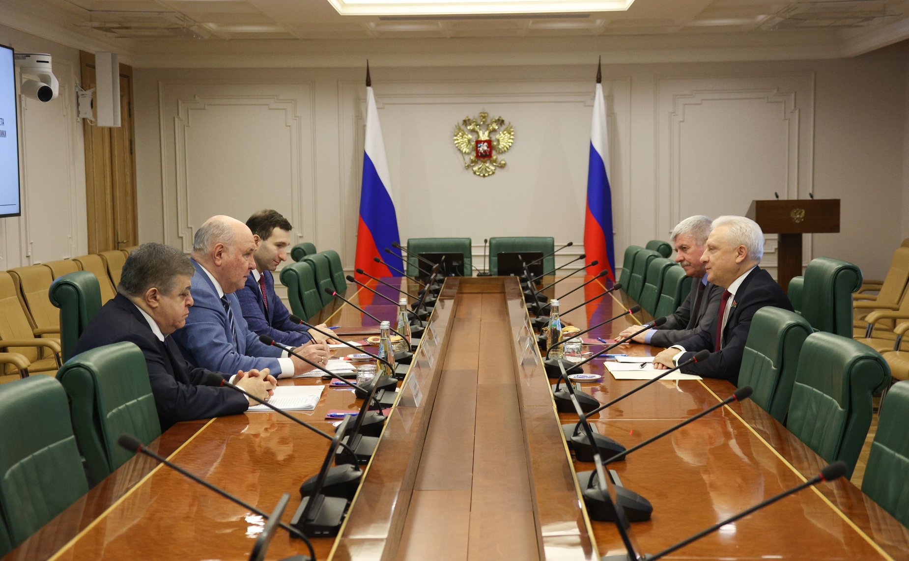 Встреча председателя Комитета СФ по международным делам Григория Карасина с председателем Постоянной комиссии Совета Республики Национального собрания Республики Беларусь по международным делам и национальной безопасности