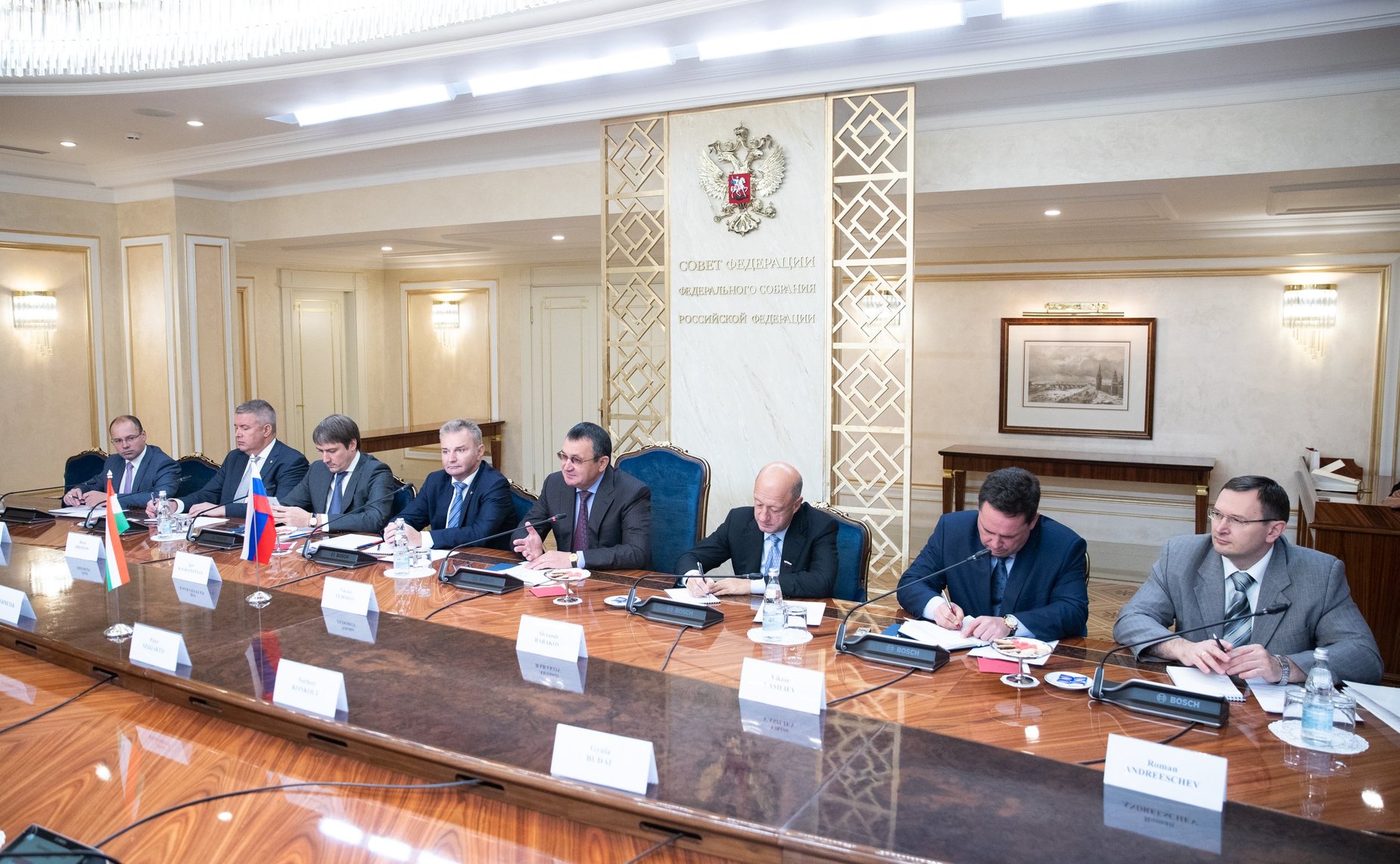 Встреча Н. Федорова с Министром внешних экономических связей и иностранных дел Венгрии П. Сийярто