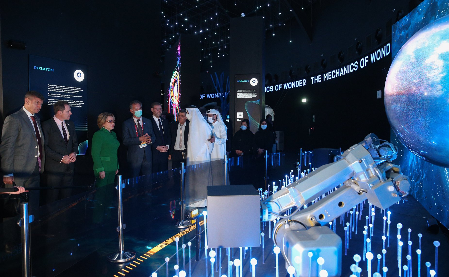 Делегация Совета Федерации во главе с Председателем СФ Валентиной Матвиенко посетила Всемирную выставку «Экспо-2020»