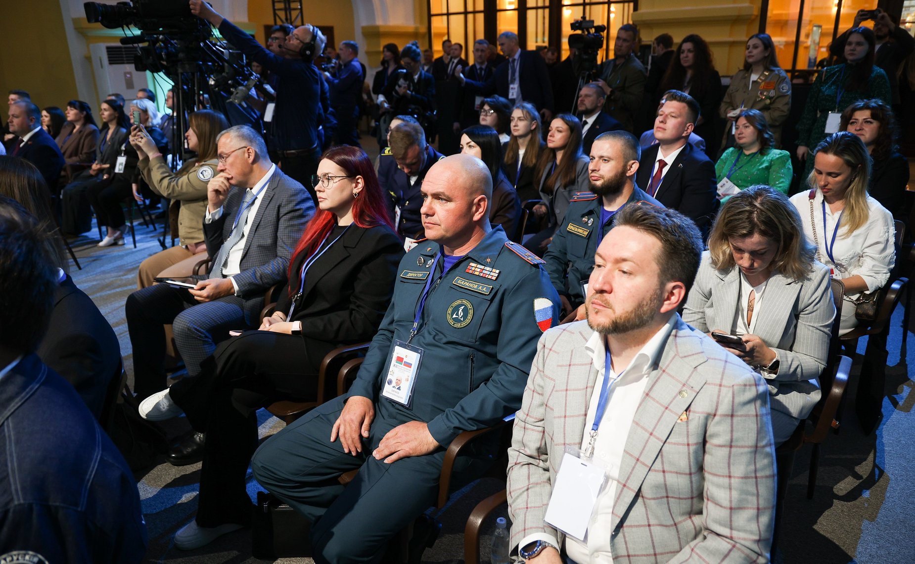 Встреча Председателя СФ Валентины Матвиенко и Председателя Совета Республики Национального собрания Республики Беларусь Натальи Кочановой с представителями молодежи России и Беларуси