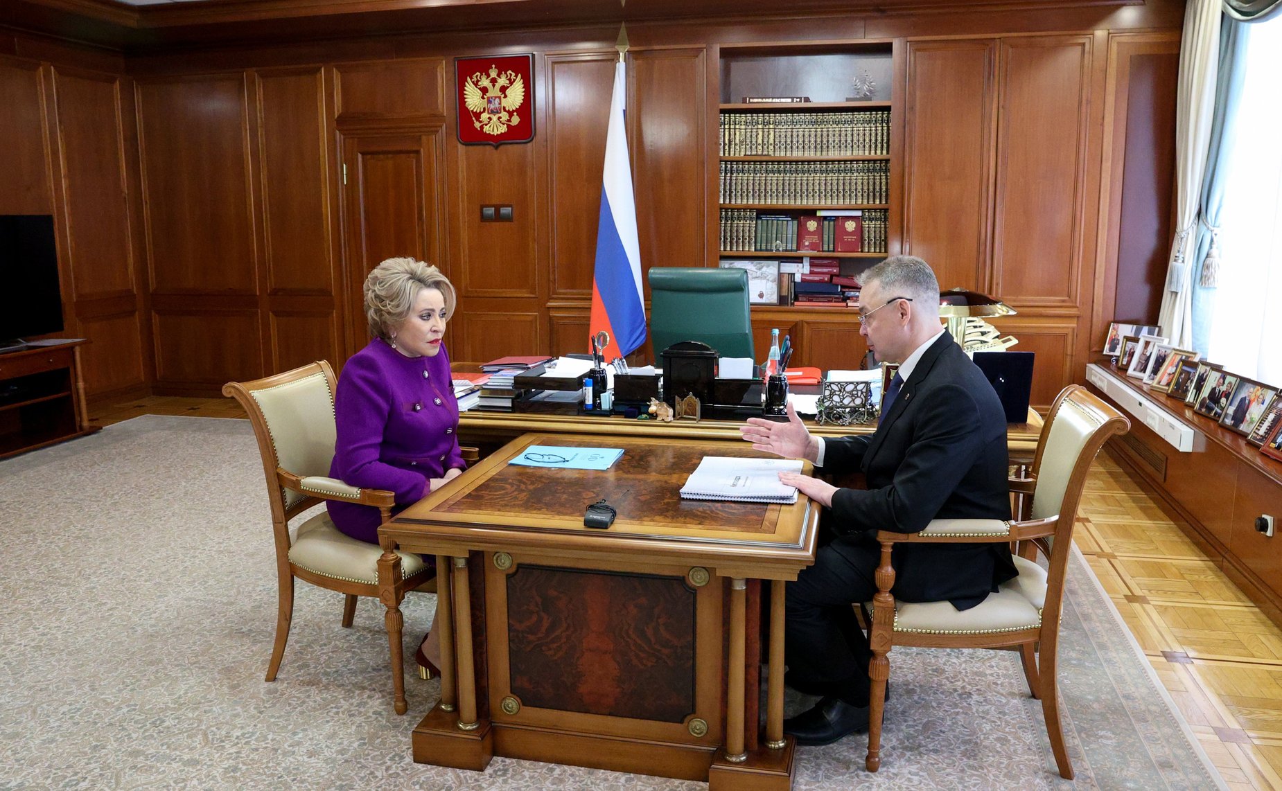 Валентина Матвиенко провела встречу с губернатором Ставропольского края Владимиром Владимировым