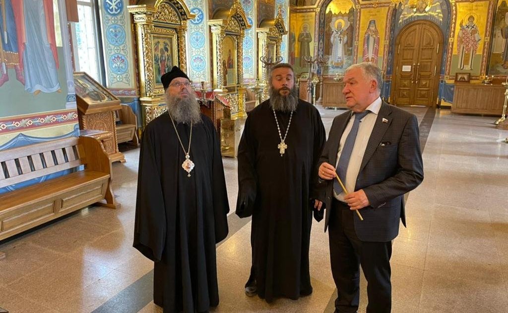 Михаил Белоусов встретился с представителями Тамбовской митрополии Русской Православной Церкви в здании Тамбовской духовной семинарии