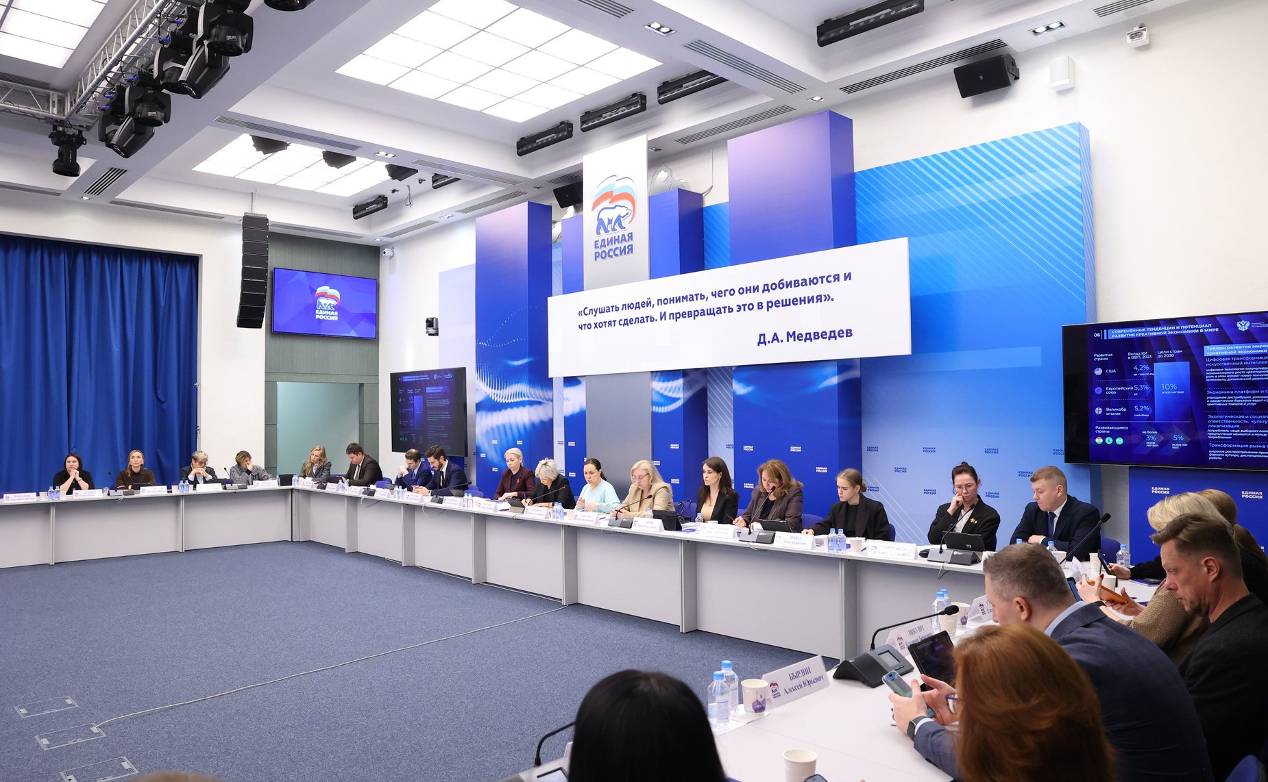 Заседание Комиссии Совета Федерации по развитию креативных (творческих) индустрий и народных художественных промыслов в РФ