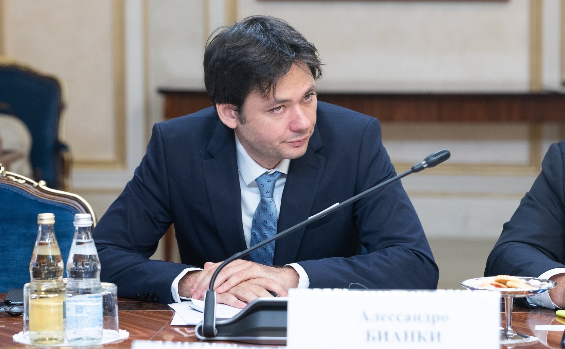Заседание Комитета СФ по международным делам и Комиссии по иностранным делам и вопросам миграции Сената Итальянской республики