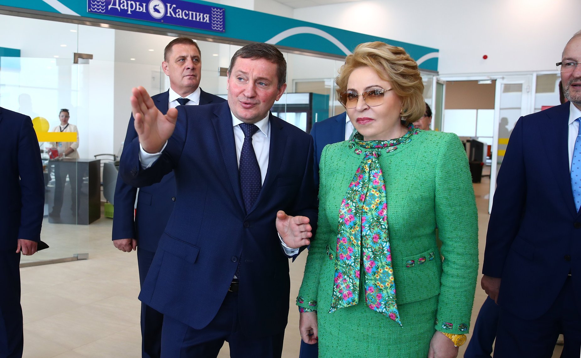 В. Матвиенко и губернатор Волгоградской области А. Бочаров