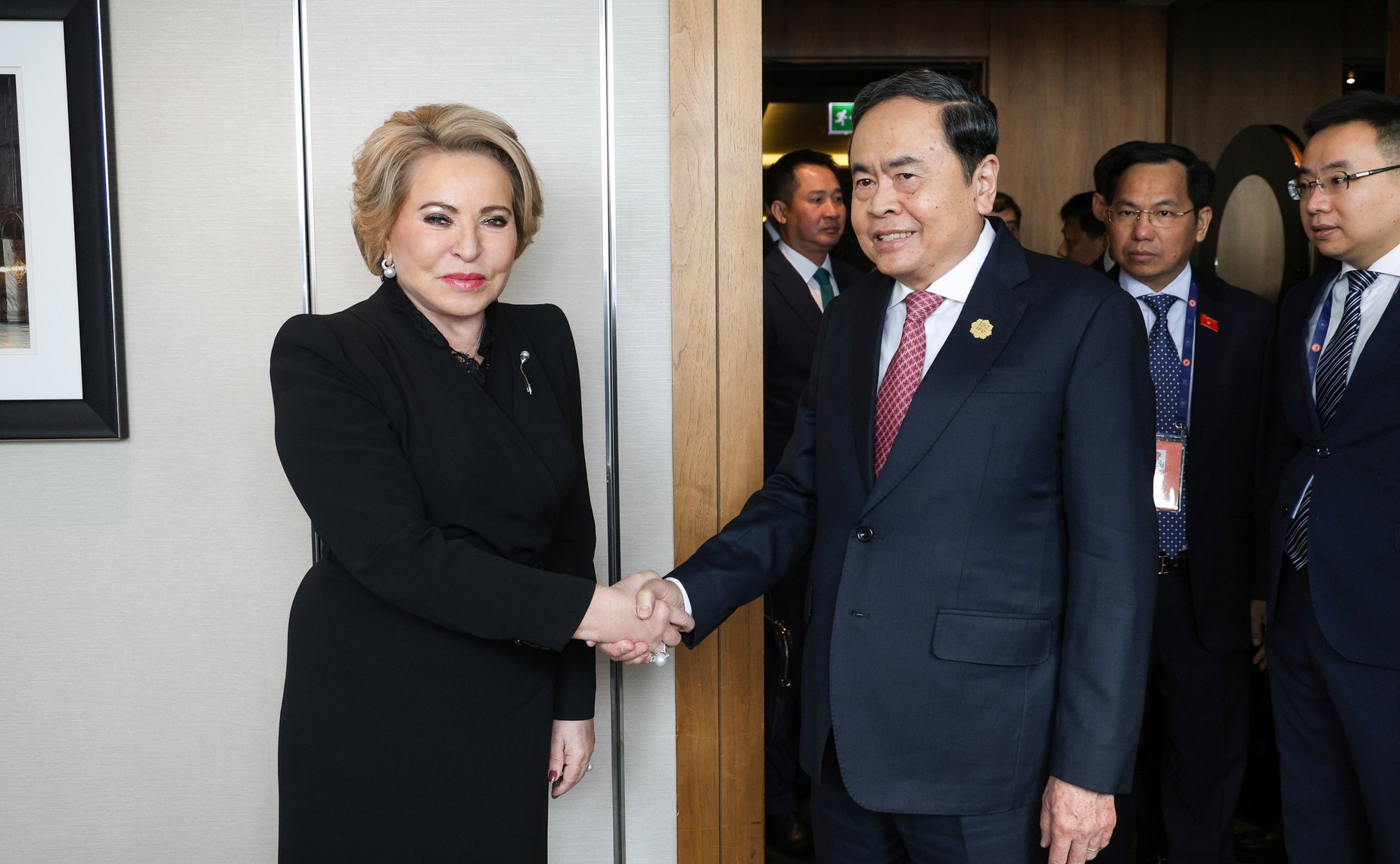 Встреча Председателя Совета Федерации Валентины Матвиенко с Председателем Национального собрания Социалистической Республики Вьетнам Чан Тхань Маном