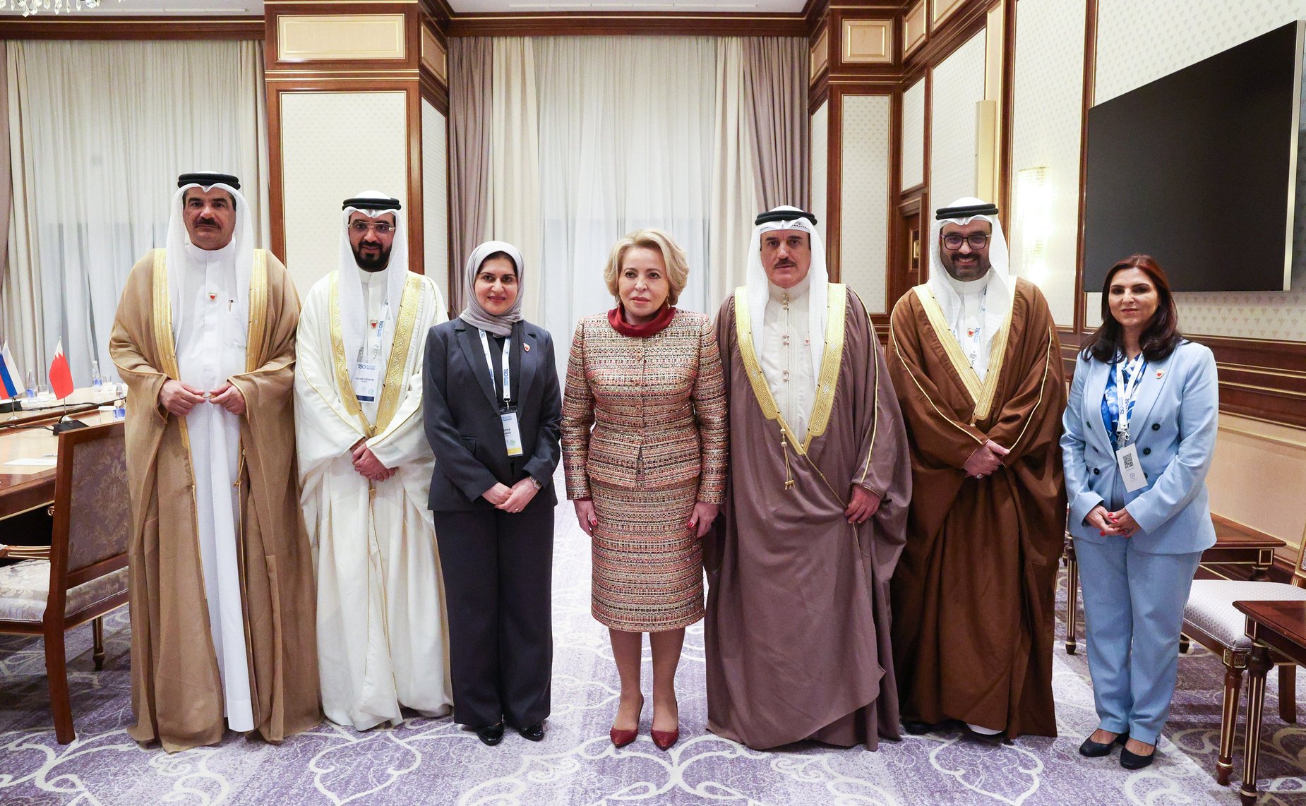 Председатель Совета Федерации Валентина Матвиенко провела встречу с Председателем Палаты депутатов Национального собрания Королевства Бахрейн Ахмедом Аль-Мусаллимом