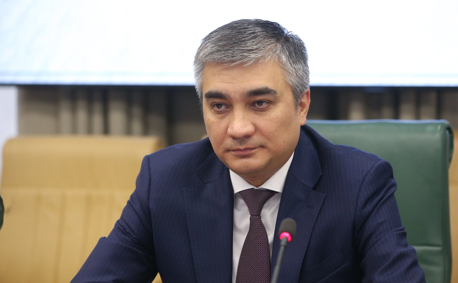 Встреча председателя Комитета СФ по международным делам Григория Карасина с Чрезвычайным и Полномочным Послом Республики Узбекистан в РФ Б.З. Асадовым