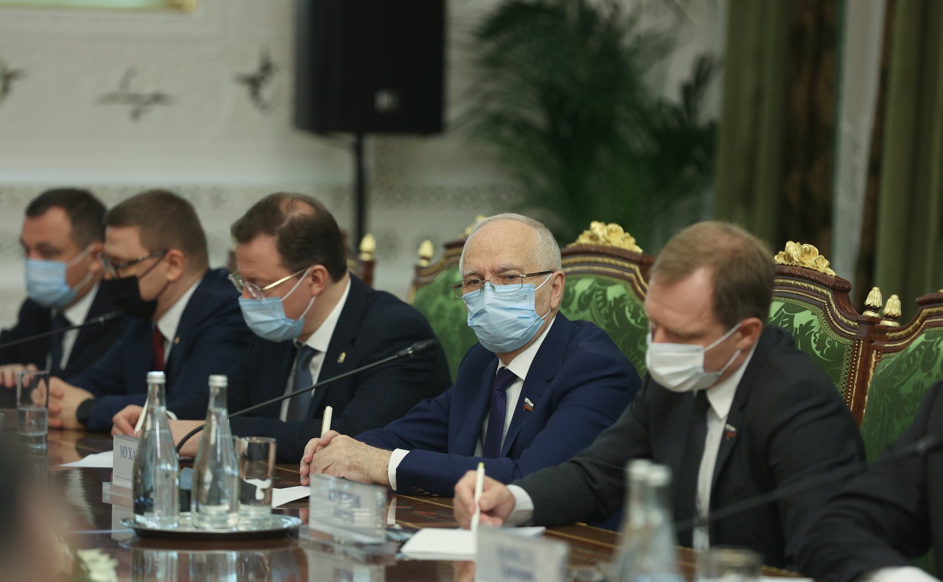 Встреча Председателя Совета Федерации Валентины Матвиенко с Председателем Маджлиси милли Маджлиси Оли Республики Таджикистан Рустами Эмомали