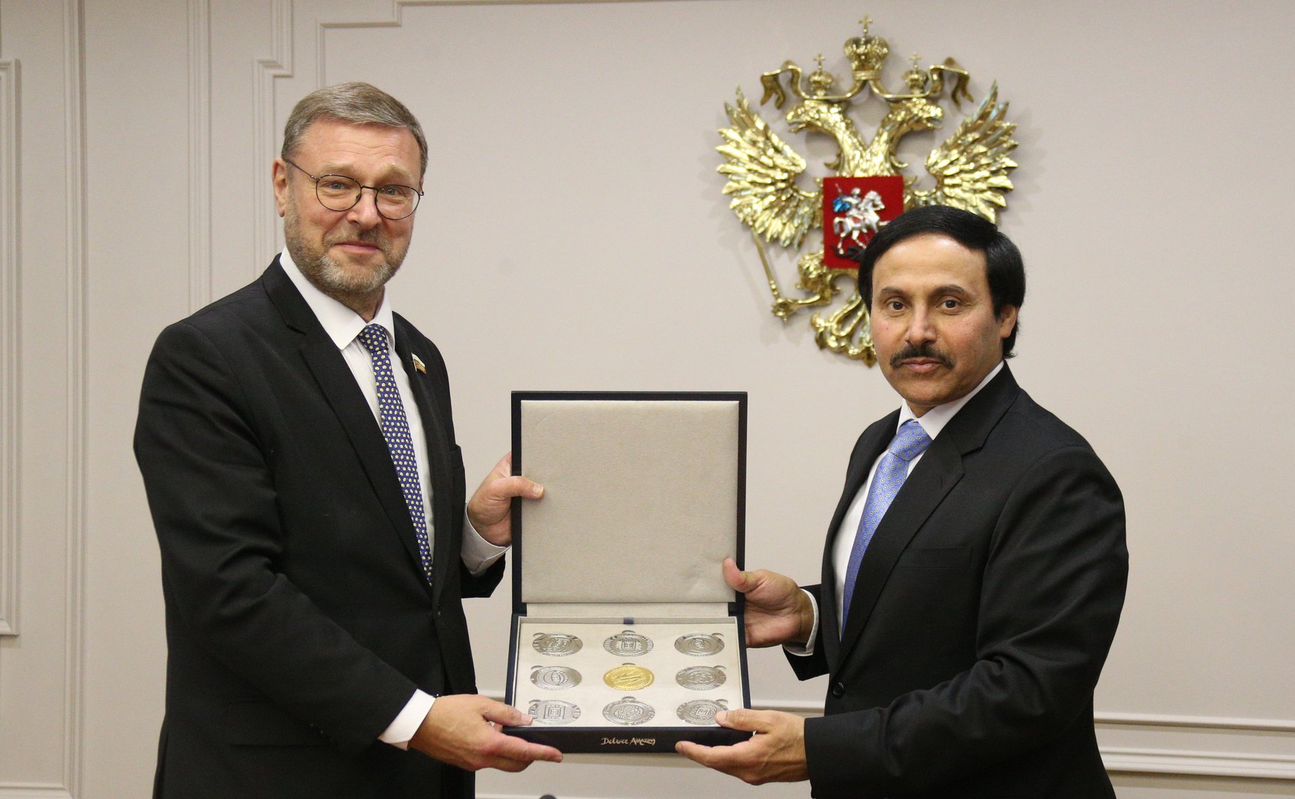 Встреча заместителя Председателя СФ Константина Косачева с Чрезвычайным и Полномочным Послом Государства Катар в РФ Ахмедом Бен Насером Аль Тани