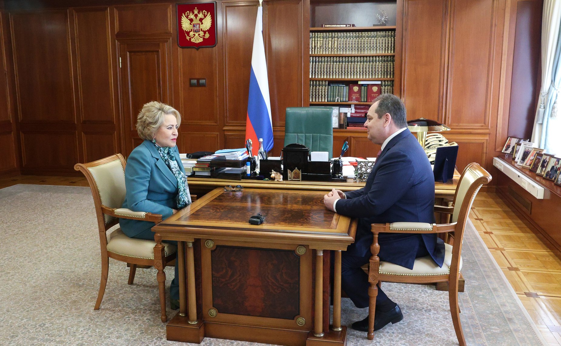 Встреча Председателя Совета Федерации Валентины Матвиенко с Главой Республики Коми Ростиславом Гольдштейном