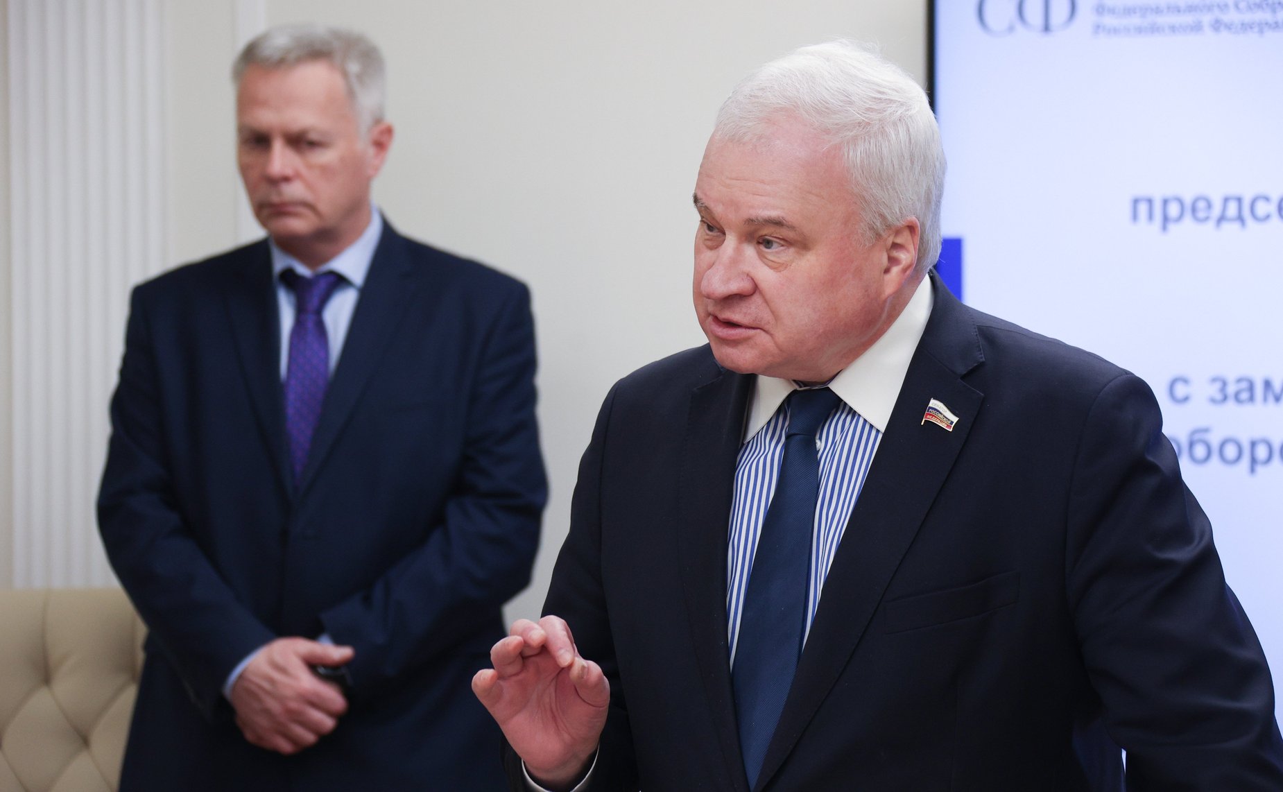 Встреча первого заместителя председателя Комитета СФ по международным делам Андрея Денисова с заместителем Председателя Комитета по обороне Конгресса Республики Филиппины Дрикси Мэй Суарес Кардемой