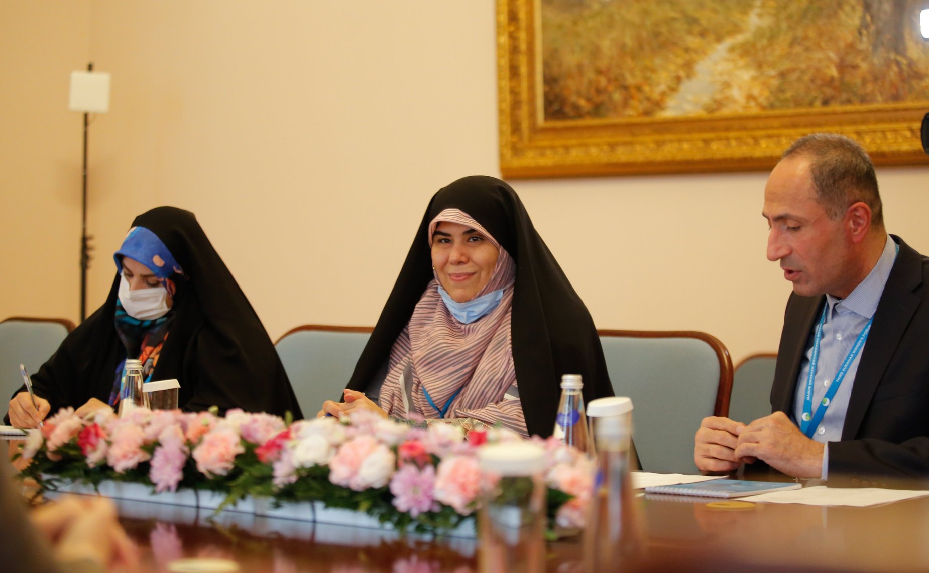 Встреча председателя Комитета СФ по науке, образованию и культуре Лилии Гумеровой с председателем Комитета по делам семьи и женщин Собрания Исламского Совета Исламской Республики Иран Фатимой Гасемпур