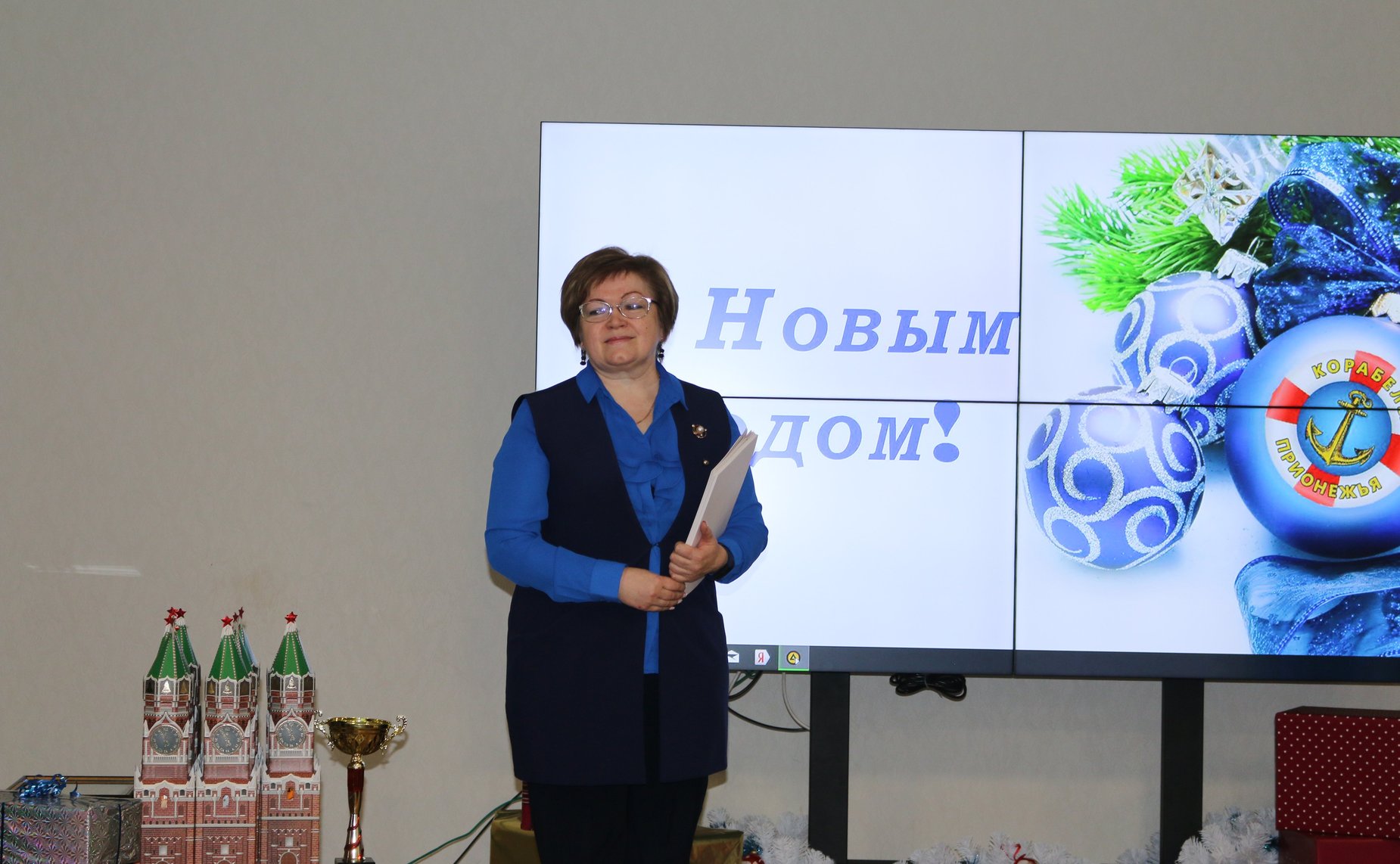 Встреча Юрия Воробьева с кадетами и педагогами образовательного центра «Корабелы Прионежья»