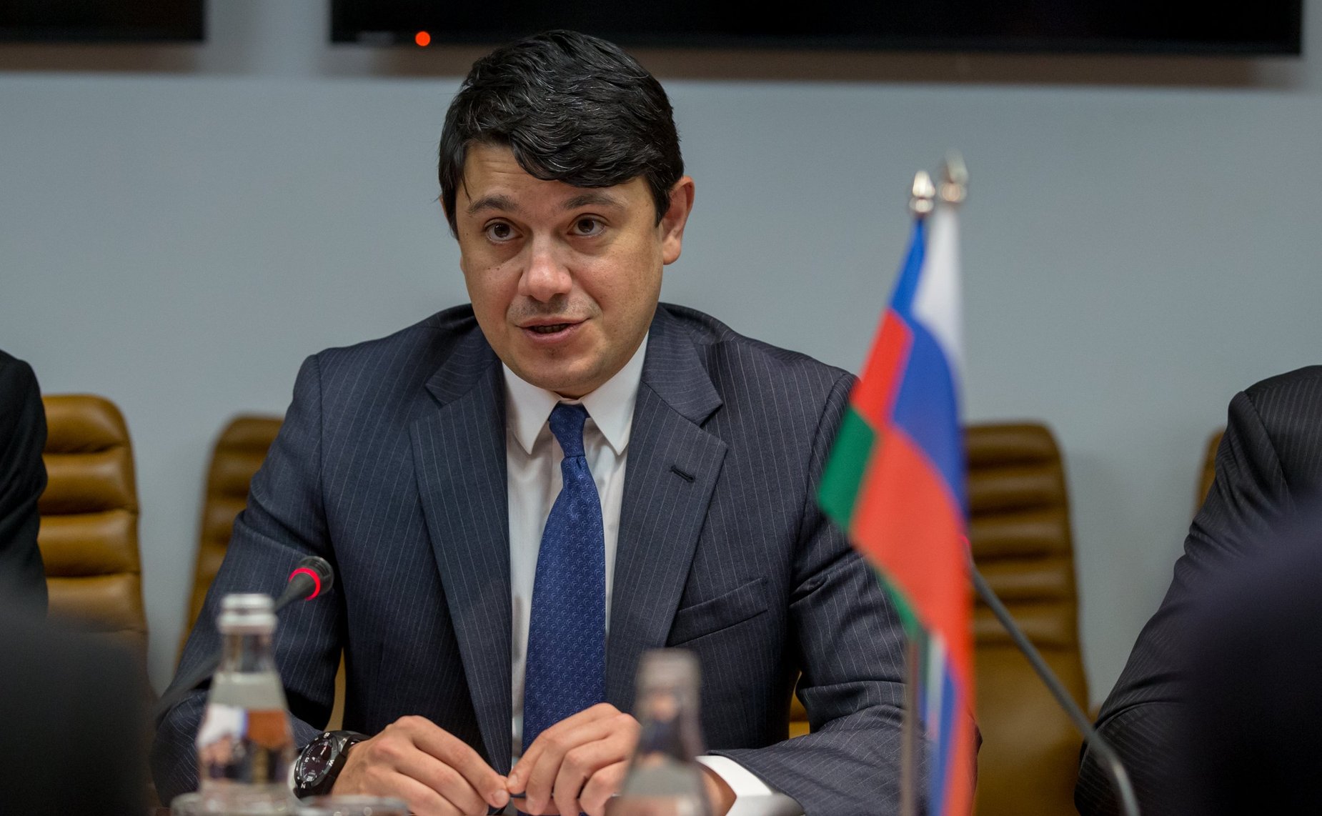 Встреча И. Умаханова с председателем Государственного комитета Азербайджанской Республики по работе с диаспорой Ф. Мурадовым