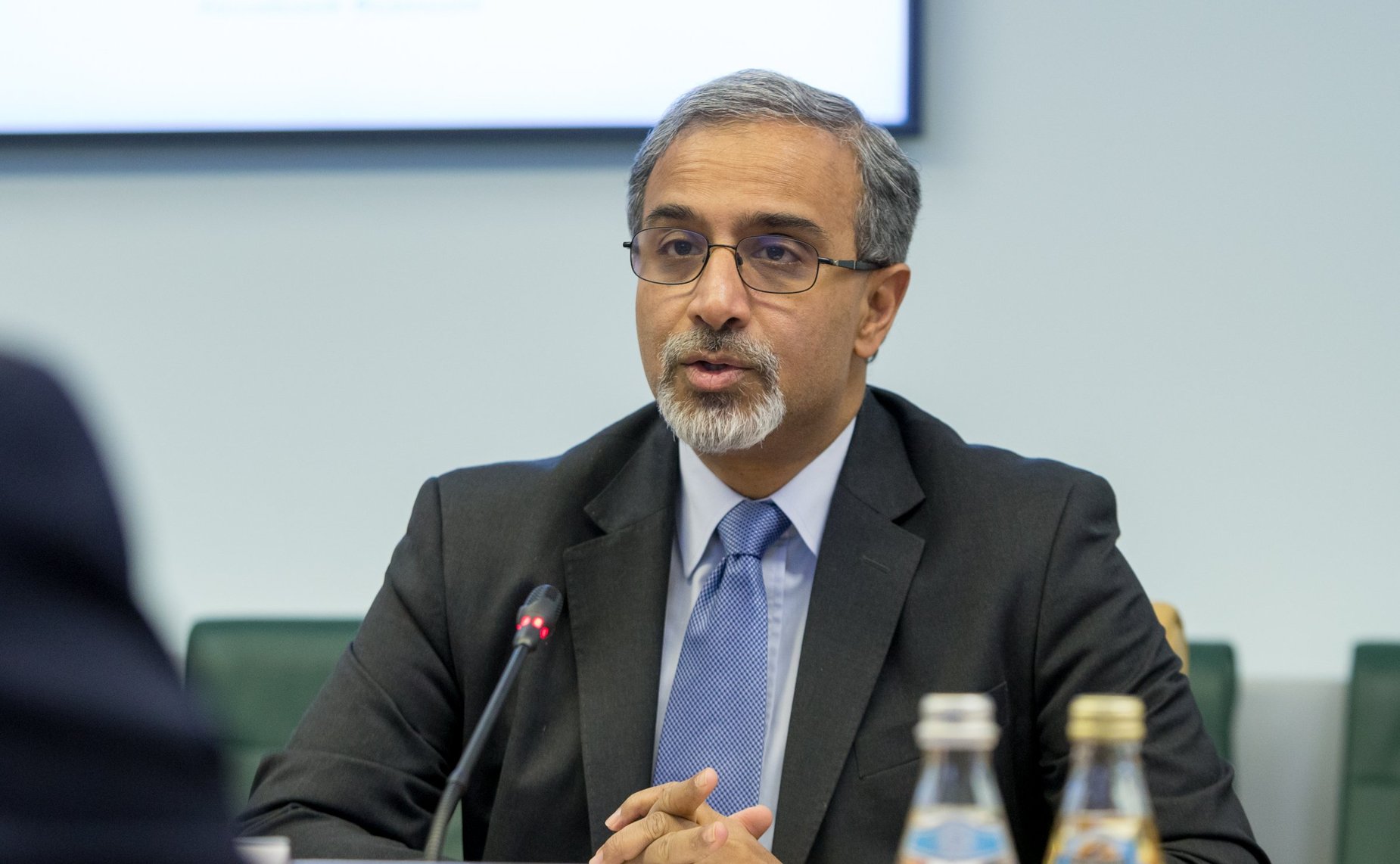 Встреча Константина Косачева с Чрезвычайным и Полномочным Послом Индии в РФ Датла Бала Венкатеш Вармой