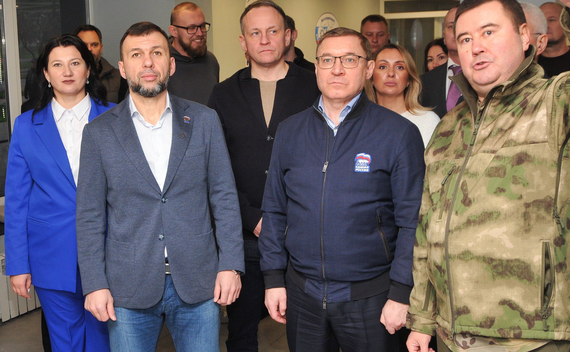 Первый заместитель Председателя СФ Владимир Якушев и глава Донецкой Народной Республики Денис Пушилин открыли в ДНР музей «Поле битвы: Мариуполь»