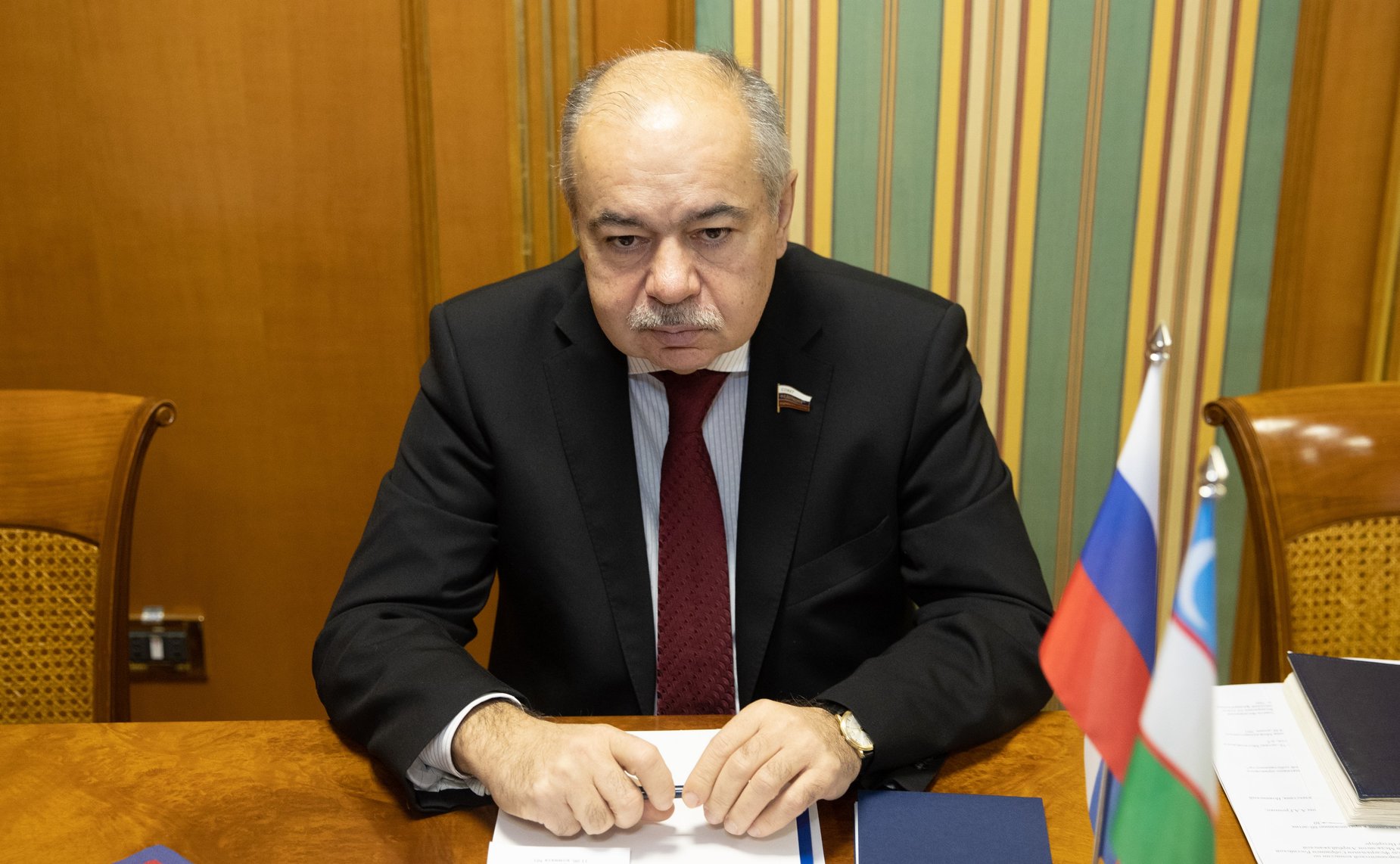 Встреча И. Умаханова с Послом Республики Узбекистан в РФ Б. Асадовым