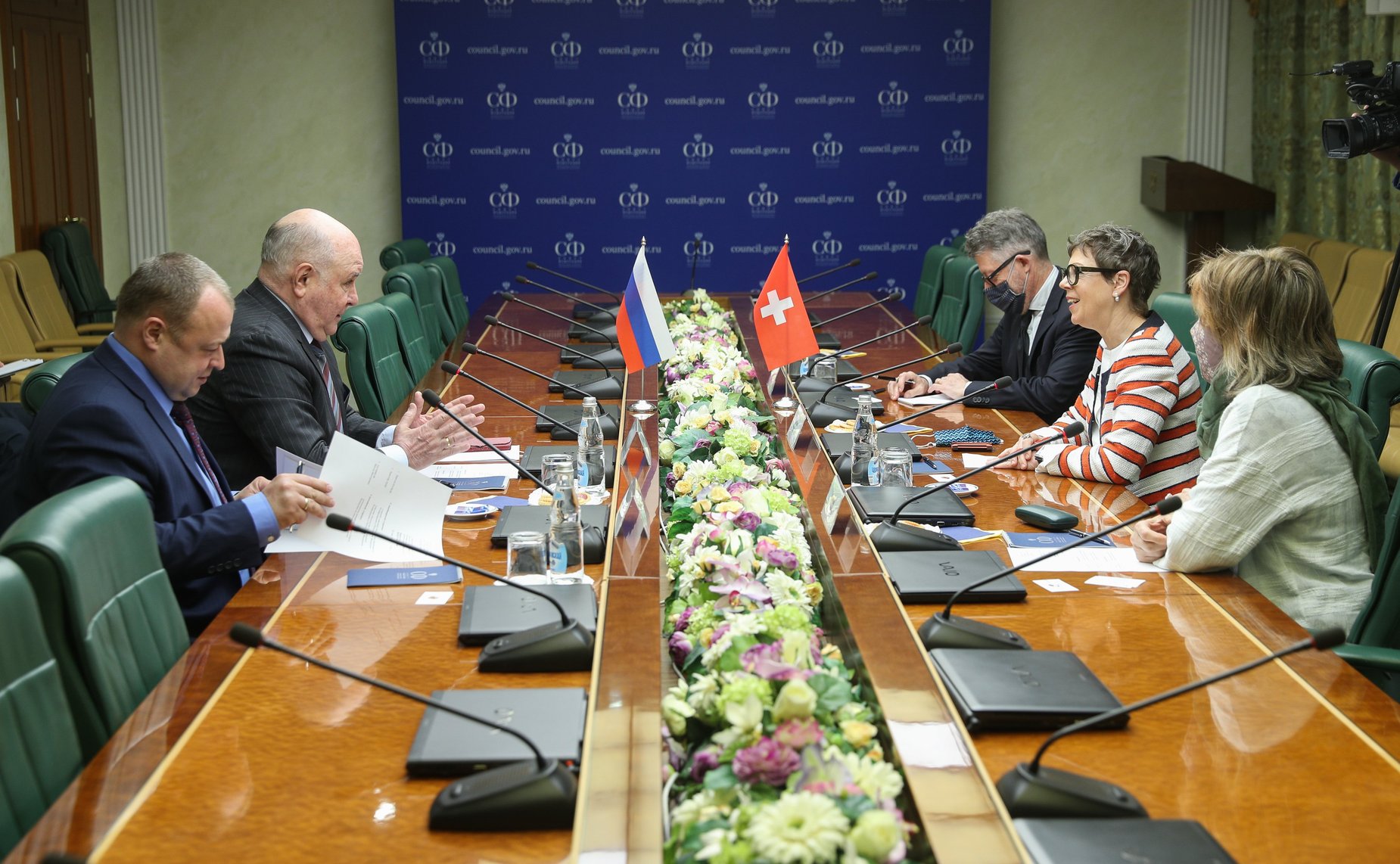 Встреча Григория Карасина с Чрезвычайным и Полномочным Послом Швейцарской Конфедерации в РФ