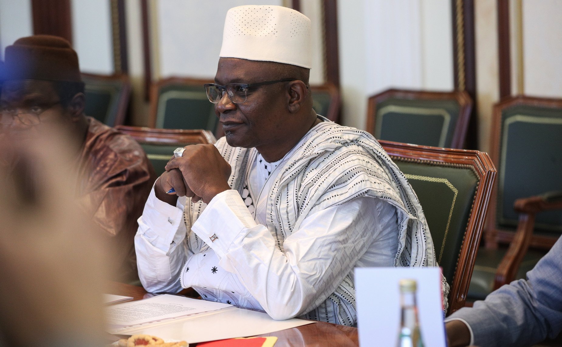 Встреча председателя Комитета СФ по международным делам Григория Карасина с Чрезвычайным и Полномочным Послом Республики Мали в РФ Х. Самаке