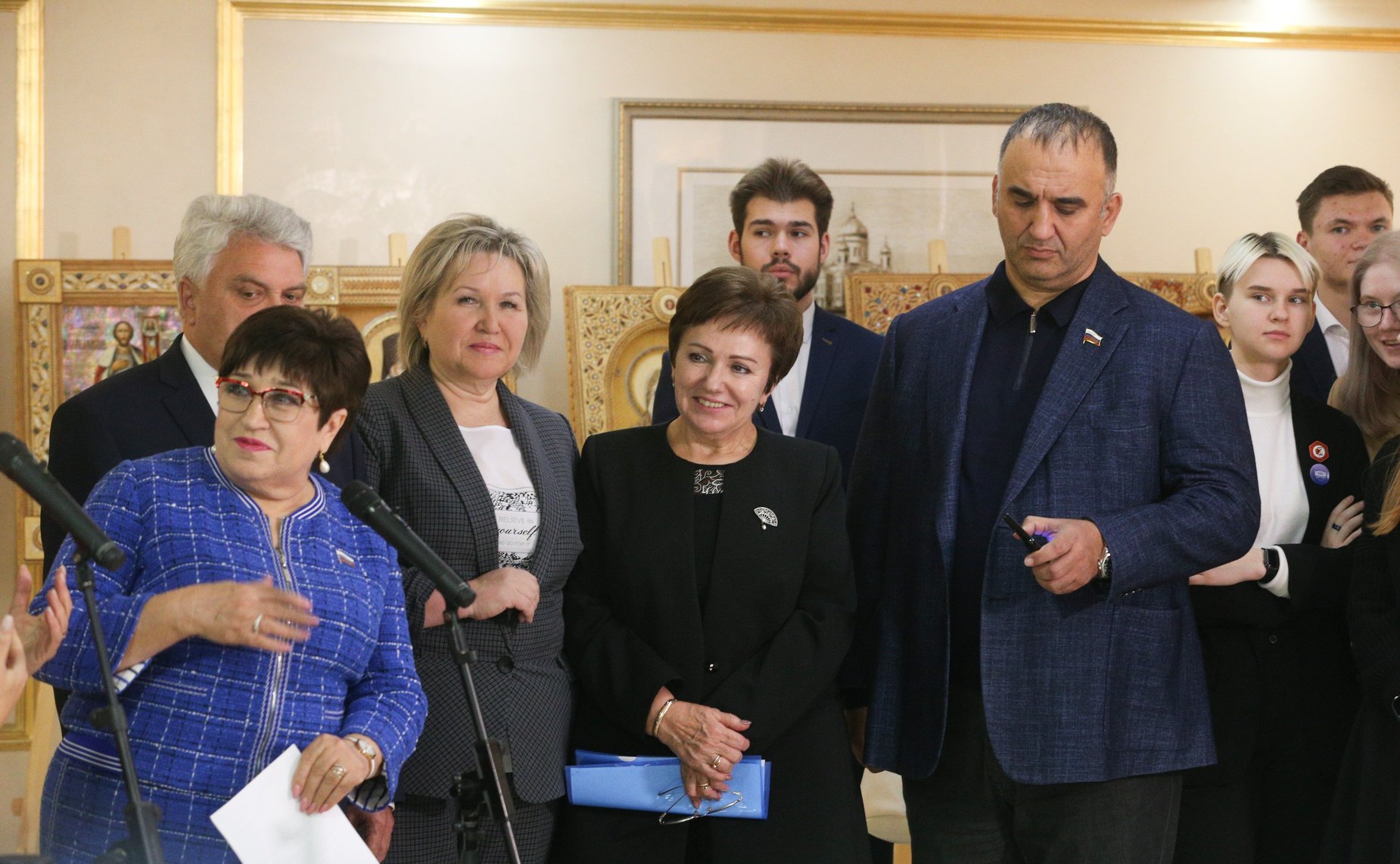 В Совете Федерации открылась выставка «Адмирал Ушаков и небесные покровители Армии и Флота России»