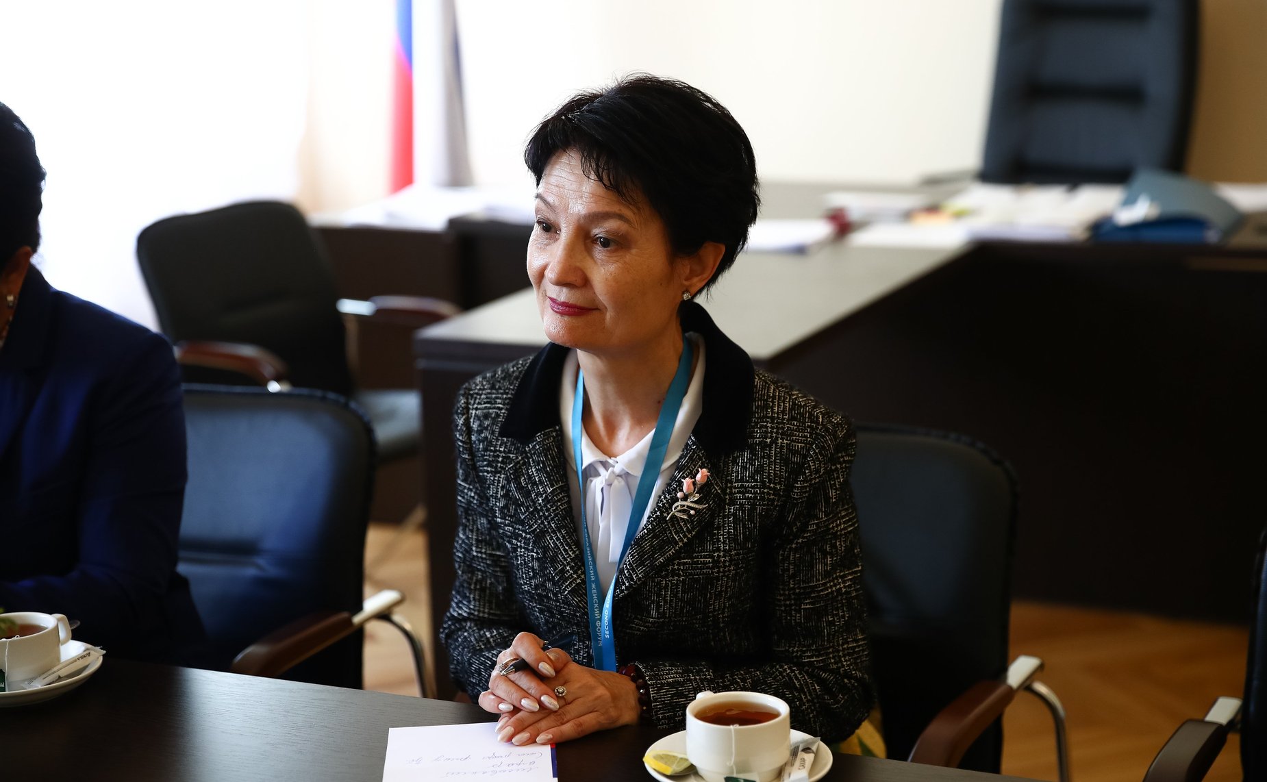 Встреча заместителя Председателя СФ И.Умаханова с заместителем Председателя Сената Оли Мажилиса Республики Узбекистан С.Артыковой