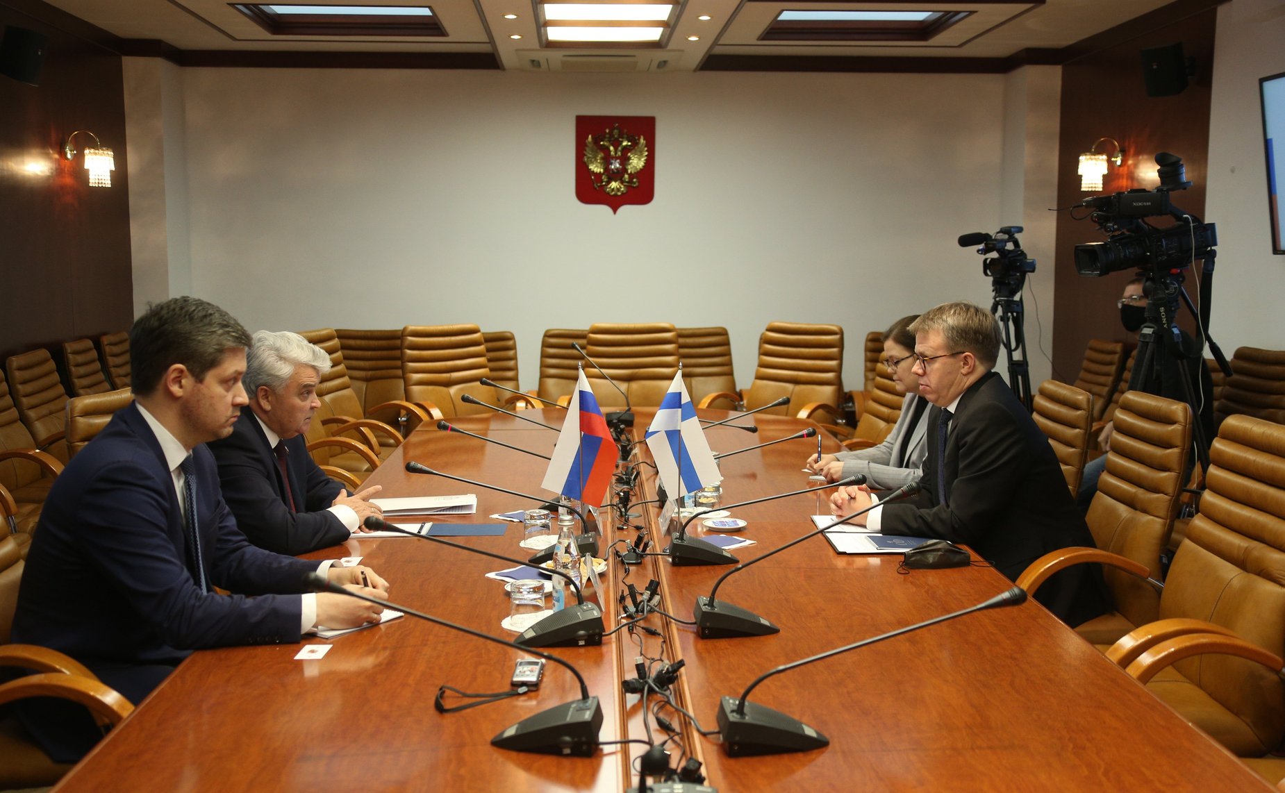 Встреча Петра Тултаева с Чрезвычайным и Полномочным Послом Финляндской Республики в РФ Антти Хелантеря