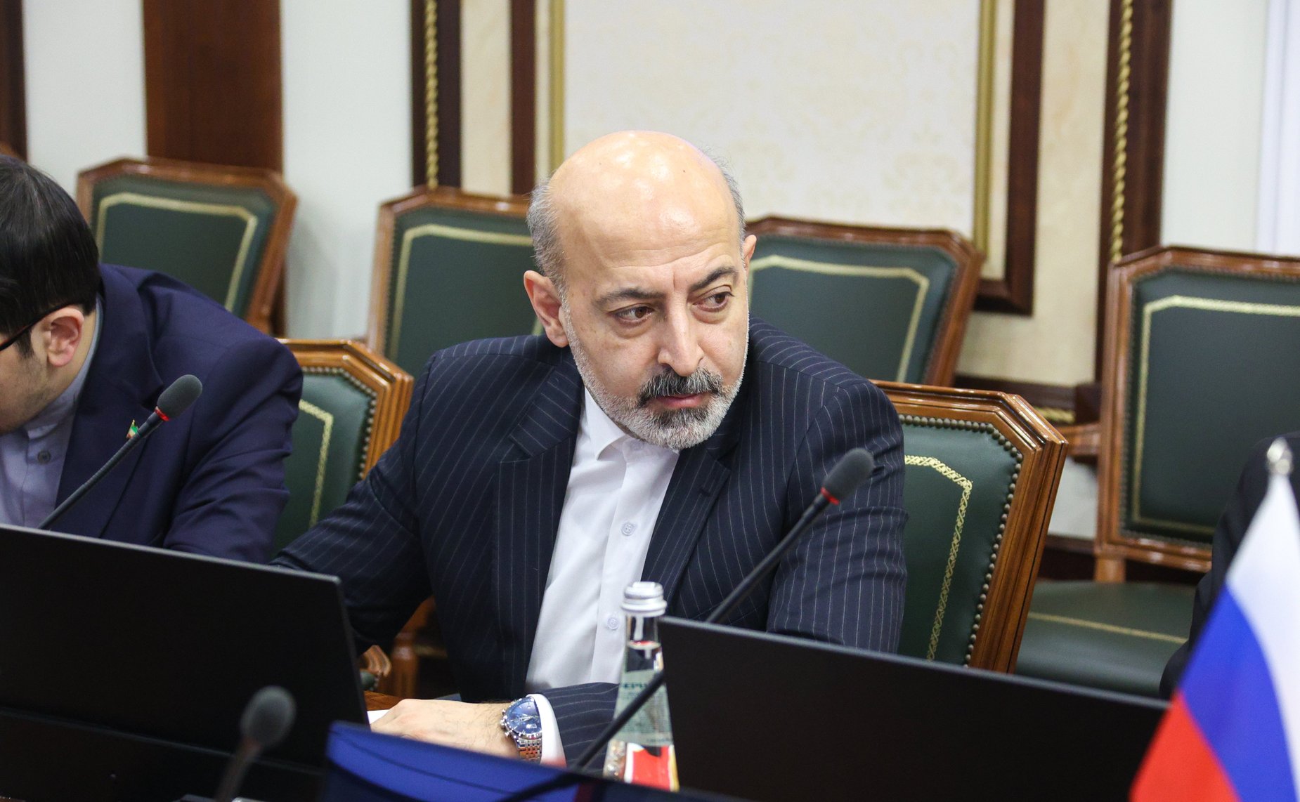 Встреча сенаторов РФ с председателем Комиссии по национальной безопасности и внешней политике Меджлиса Исламского Совета Исламской Республики Иран