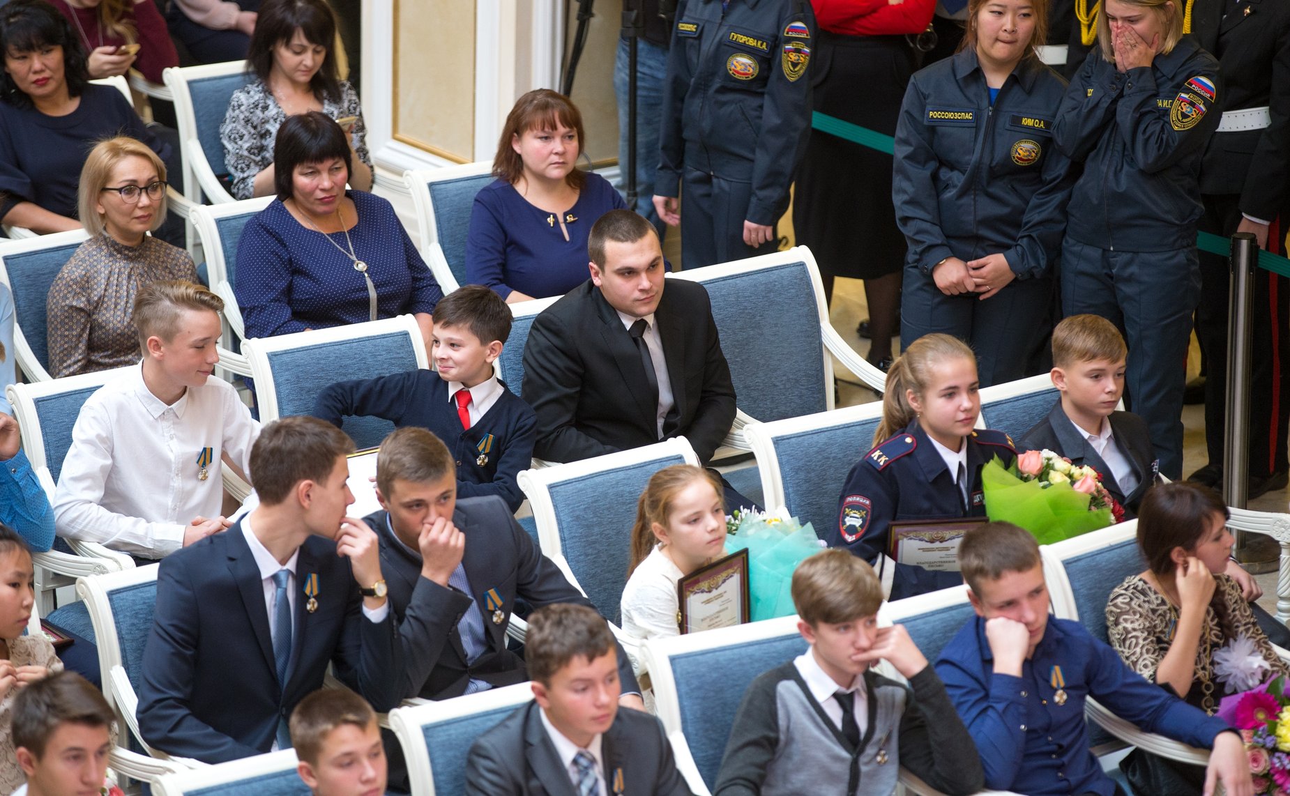 Торжественная церемония награждения и чествования детей и подростков, проявивших личное мужество в экстремальных ситуациях