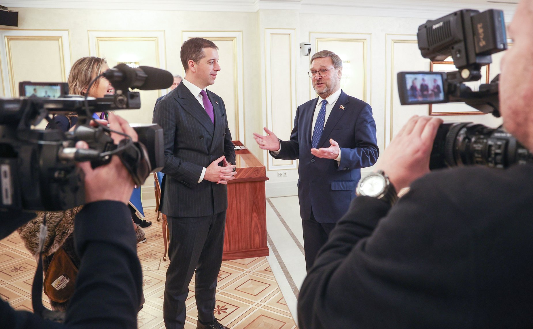 Встреча заместителя Председателя Совета Федерации Константина Косачева с Министром иностранных дел Республики Сербии Марко Джуричем