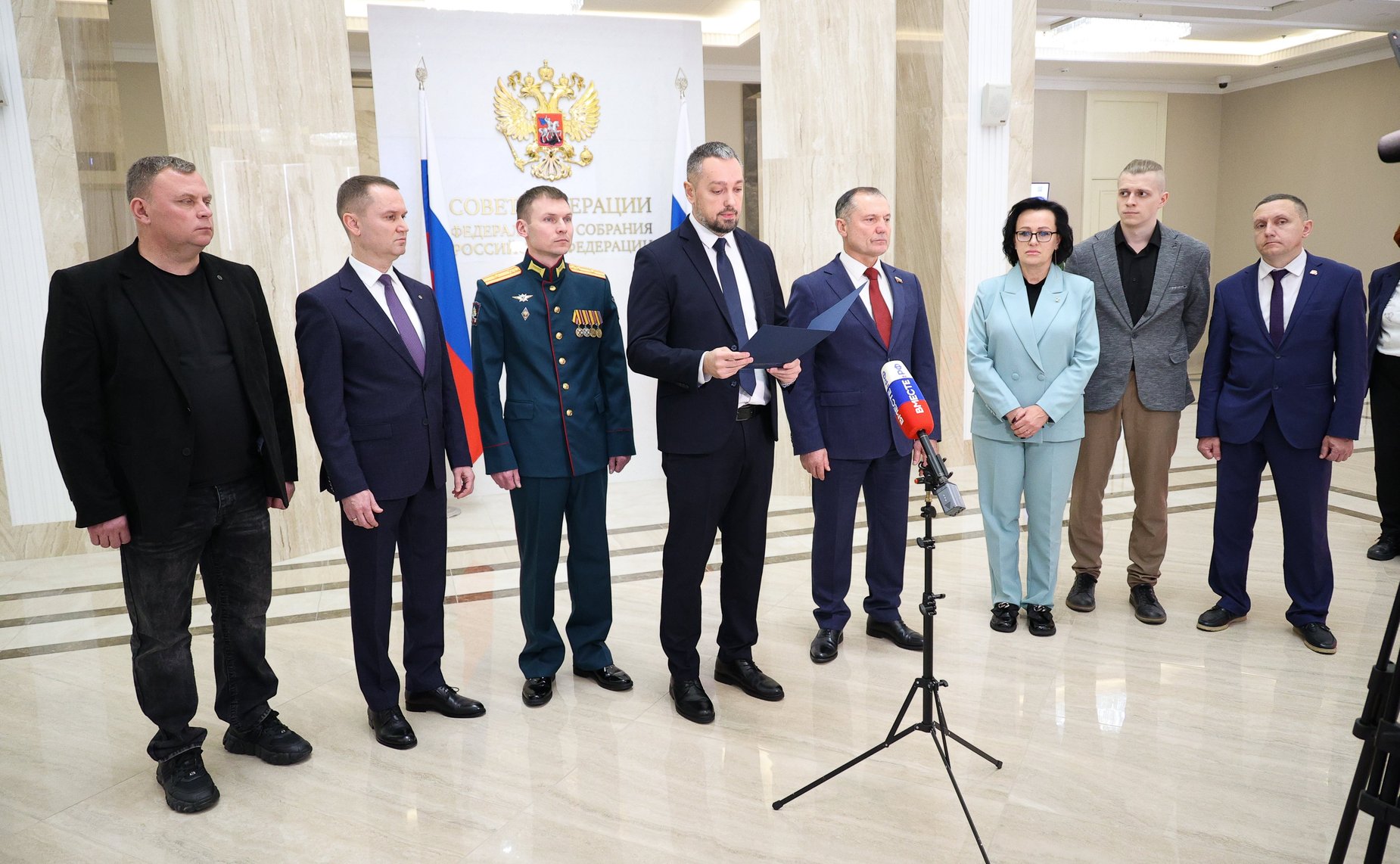 Передача награды семье погибшего участника СВО