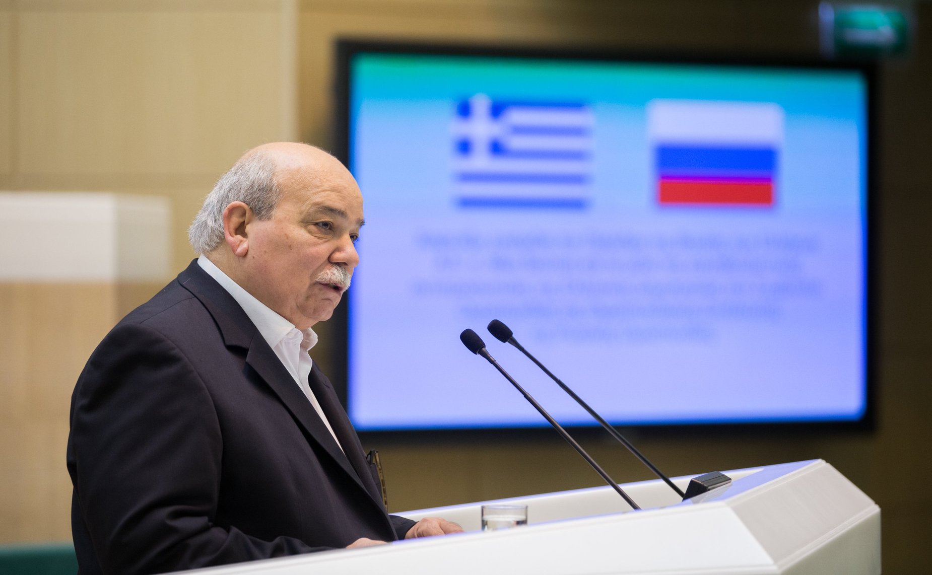 Выступление Н. Вуциса в Совете Федерации