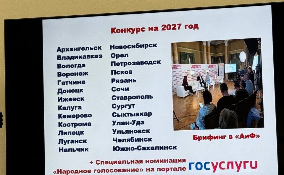 В Государственной Думе состоялось заседание организационного комитета конкурса среди городов Российской Федерации «Культурная столица России»
