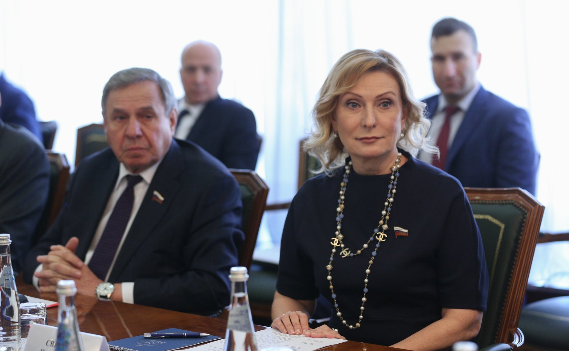 Встреча заместителя Председателя Совета Федерации Константина Косачева с Председателем Народного Совета Донецкой Народной Республики Владимиром Бидёвкой