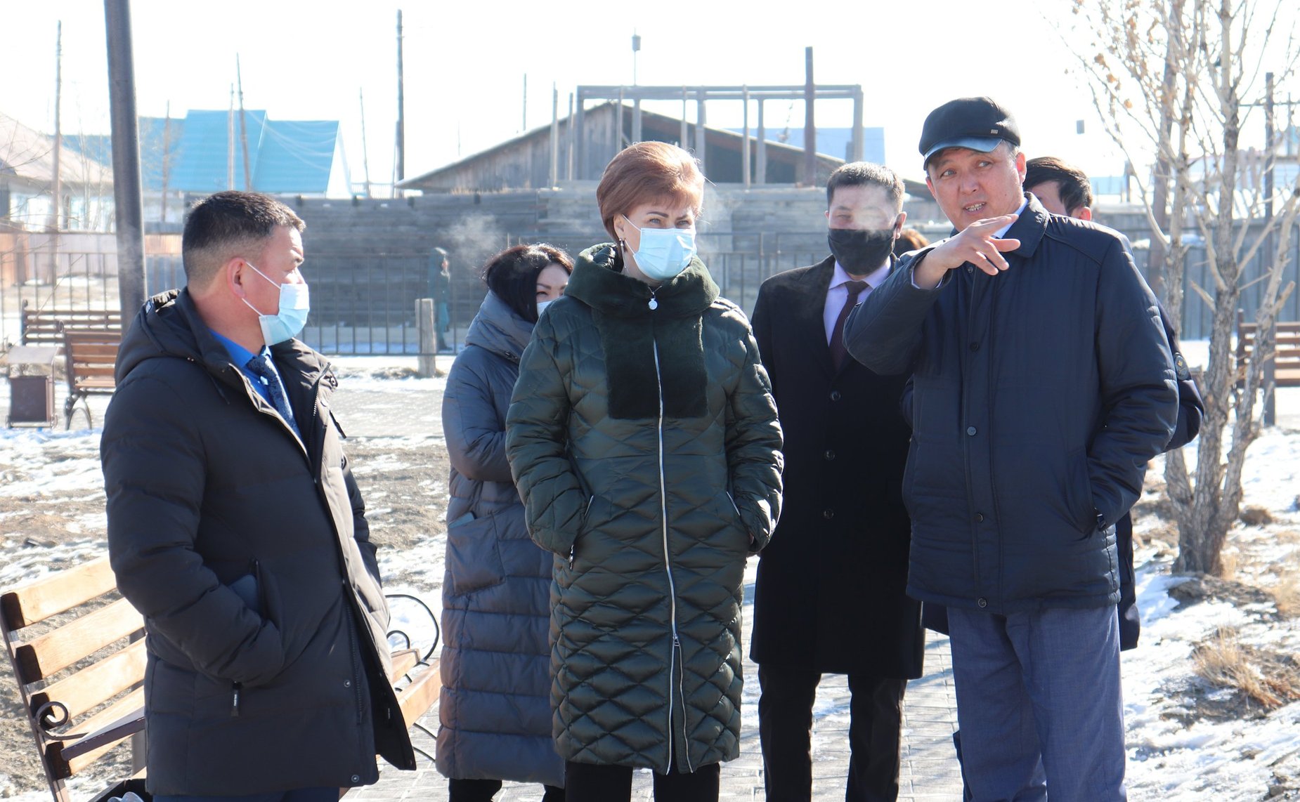 Татьяна Гигель в ходе рабочей поездки в регион побывала на строящемся физкультурно-оздоровительном комплексе открытого типа в Кош-Агачском районе