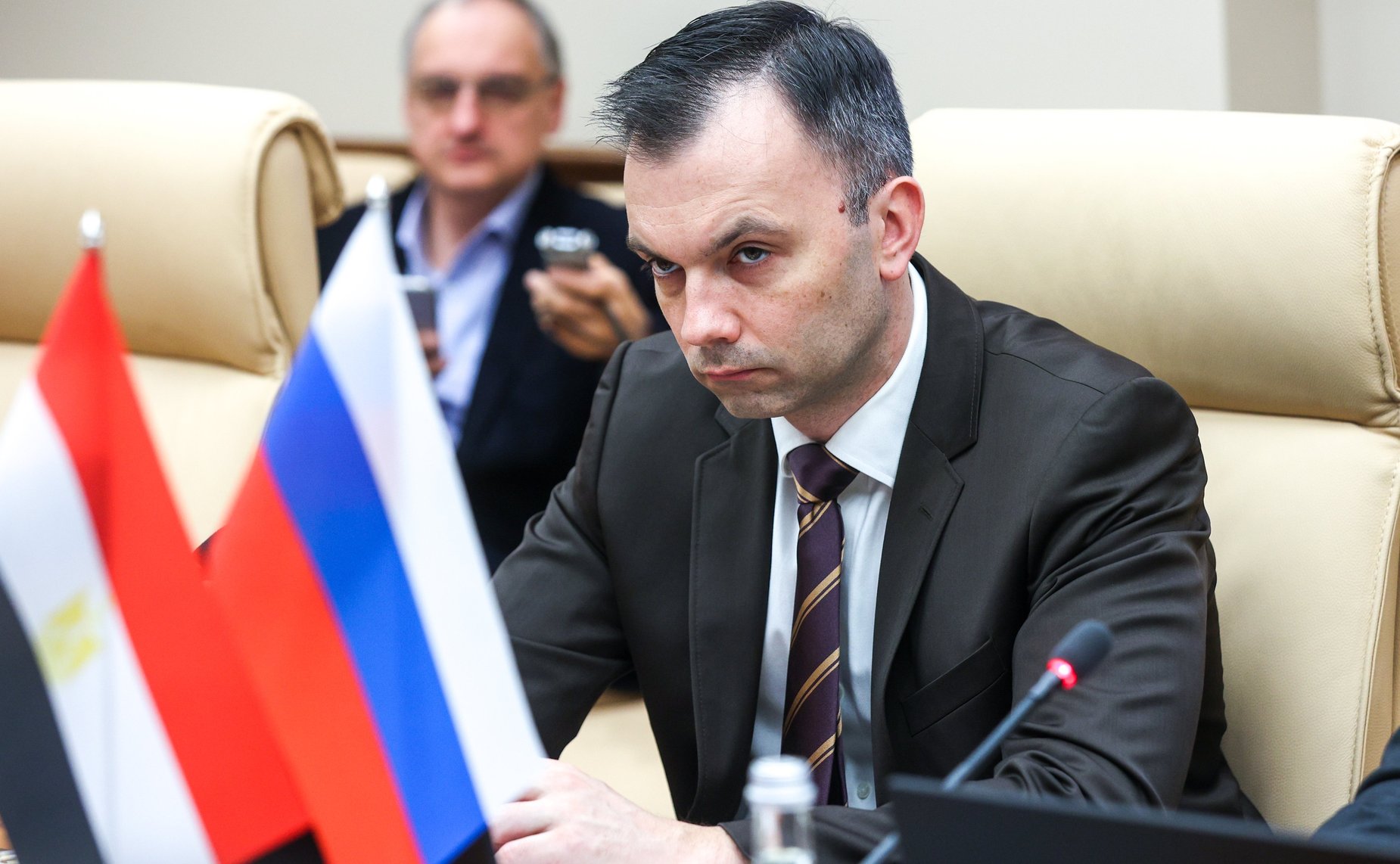 Встреча Григория Карасина с Чрезвычайным и Полномочным Послом Арабской Республики Египет в Российской Федерации