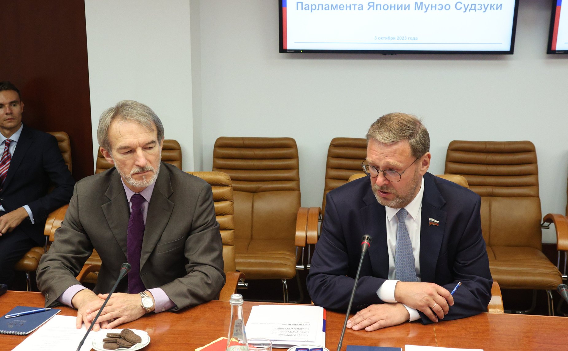 Константин Косачев провел встречу с депутатом Палаты советников Парламента Японии Мунэо Судзуки