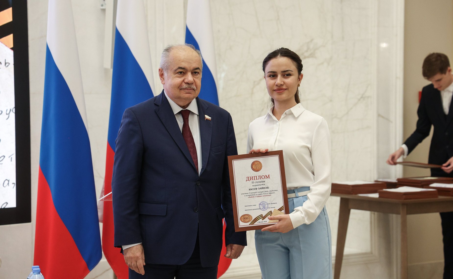 Церемония награждения победителей V Конкурса чтецов «Победа в сердцах поколений»