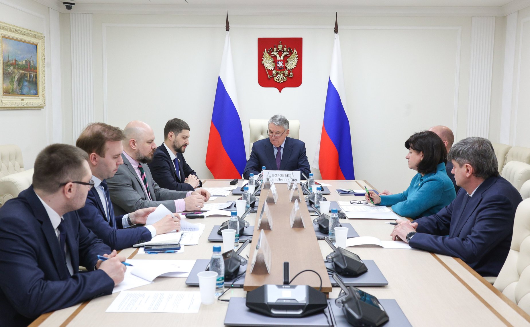 Заместитель Председателя СФ Юрий Воробьев провел совещание по подготовке и проведению российско — белорусского патриотического проекта «Непокорённые»