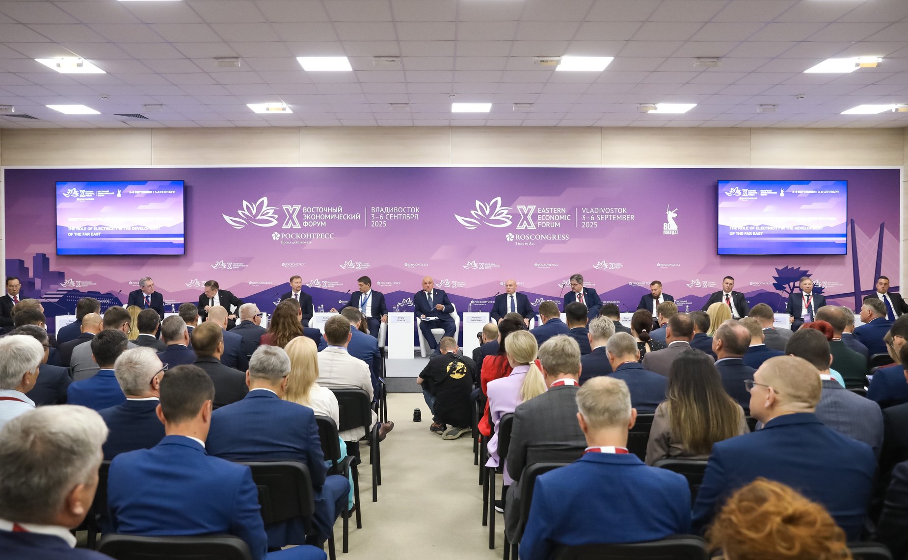 Сессия «Электроэнергия для развития Дальнего Востока». X Восточный экономический форум