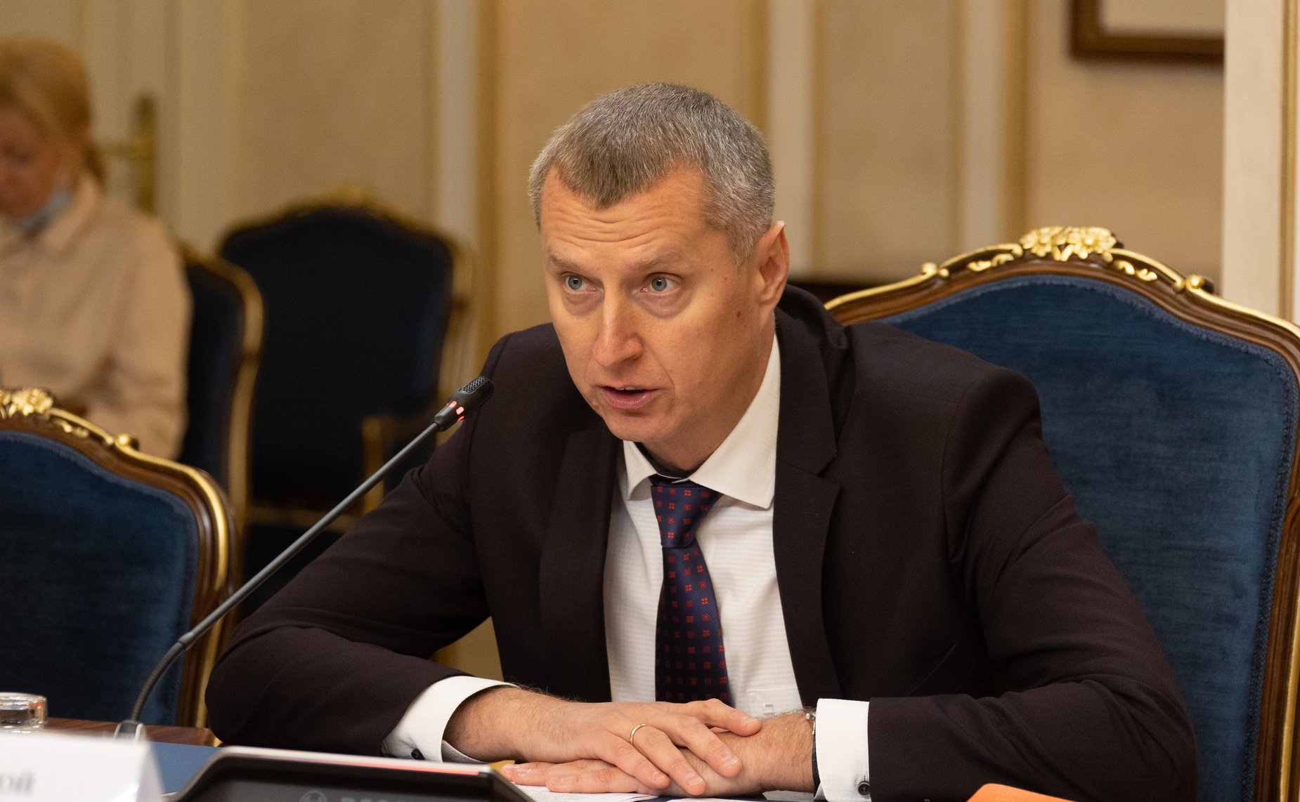 Встреча заместителя Председателя СФ Юрия Воробьева с Чрезвычайным и Полномочным Послом Республики Беларусь в РФ