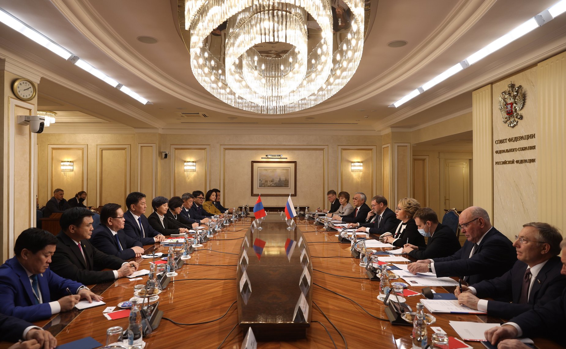 Встреча Председателя Совета Федерации Валентины Матвиенко с Президентом Монголии Ухнагийн Хурэлсухом