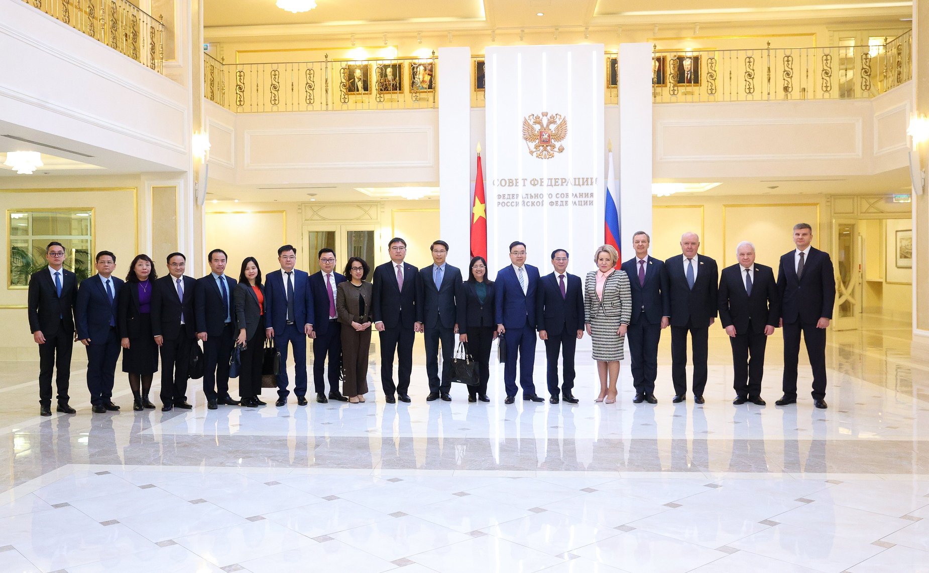 Встреча Председателя Совета Федерации Валентины Матвиенко с Вице-премьером Правительства, Министром иностранных дел Социалистической Республики Вьетнам Буй Тхань Шоном