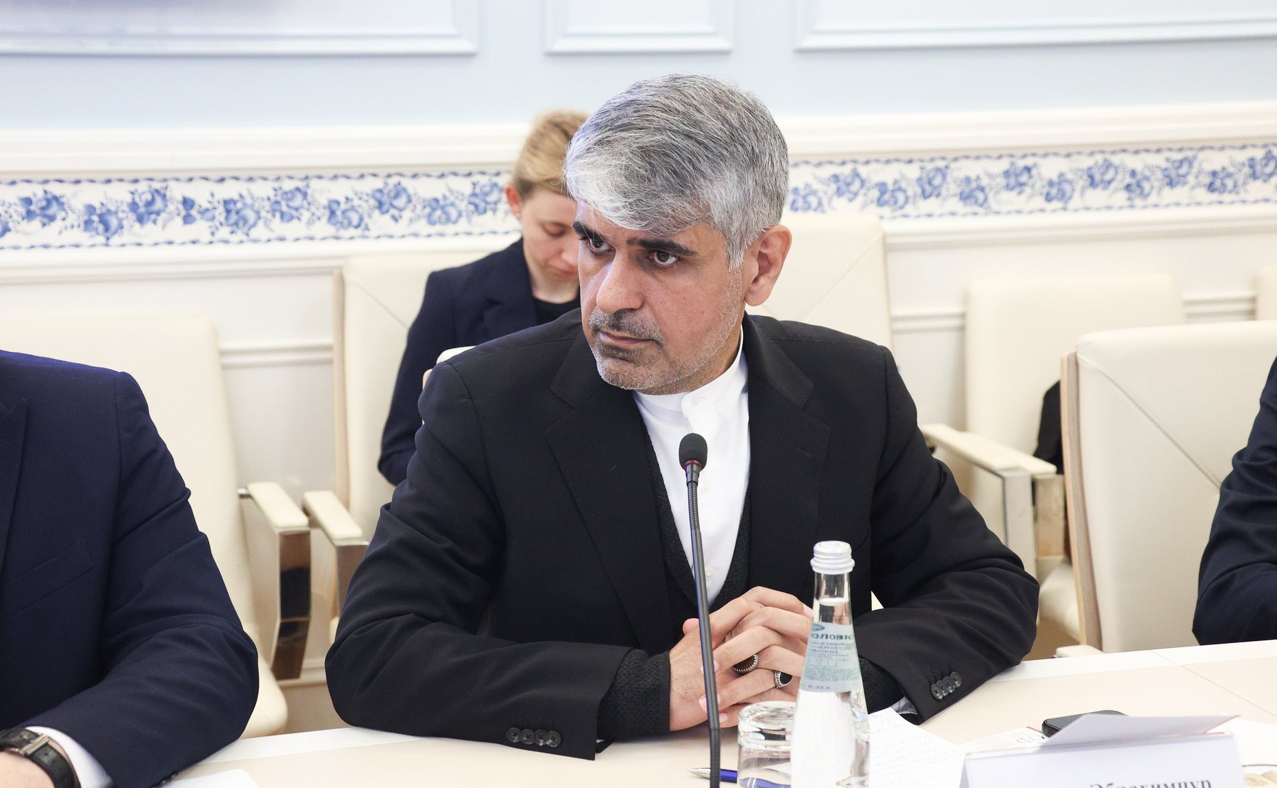 Встреча первого заместителя председателя Комитета СФ по науке, образованию и культуре Дмитрия Василенко с председателем Комиссии по национальной безопасности и внешней политике Собрания Исламского Совета Исламской Республики Иран Эбрахимом Азизи