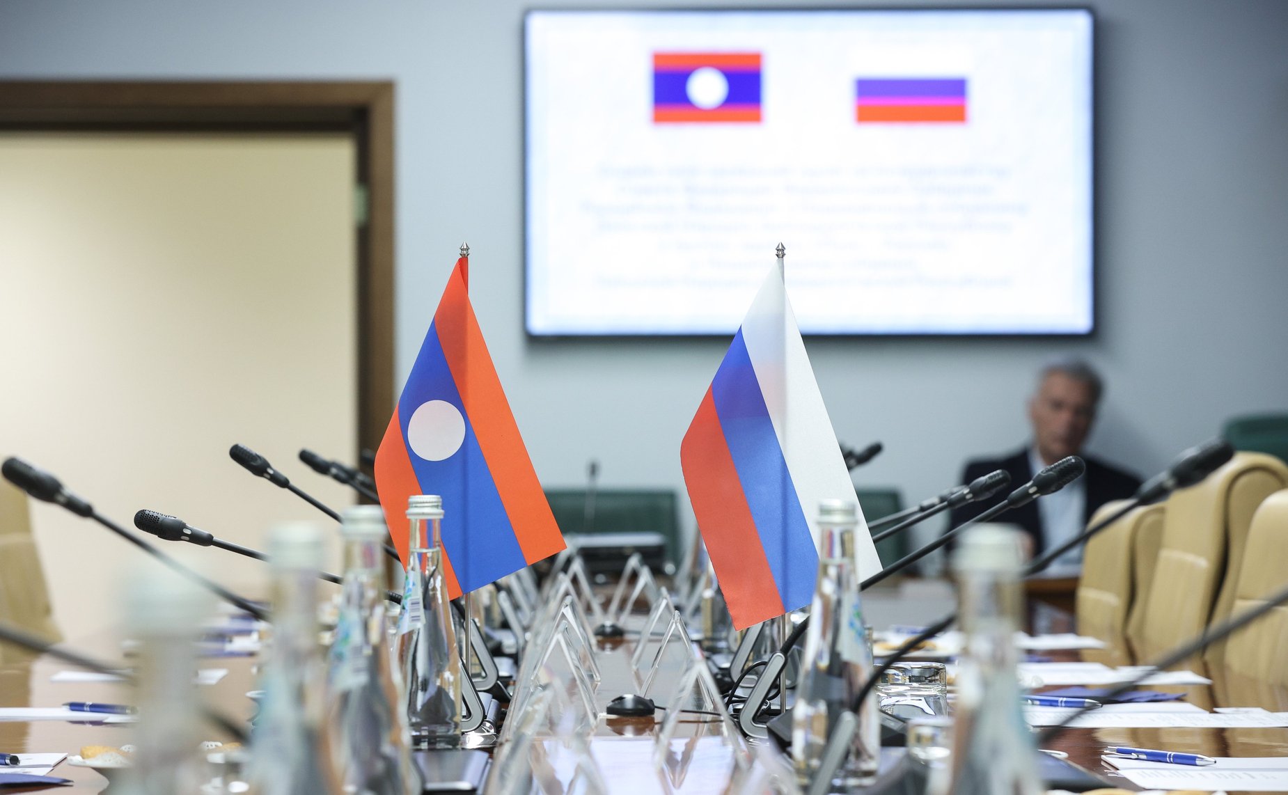 Совместное заседание группы по сотрудничеству СФ с Национальным Собранием Лаосской Народно-Демократической Республики и группы дружбы «Лаос-Россия» в Национальном Собрании Лаосской Народно-Демократической Республики